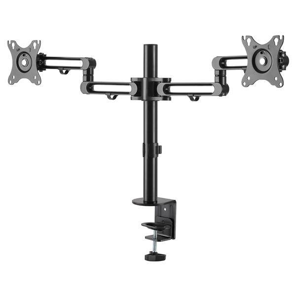 Rca Informatique - Image du produit : DESK MOUNT DUAL MONITOR ARM FOR UP TO 32IN MONITORS DUAL SWIVEL