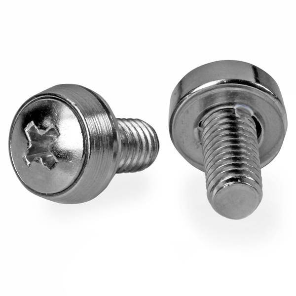 Rca Informatique - image du produit : 12-24 SERVER RACK SCREWS 50 PACK - NICKEL-PLATED