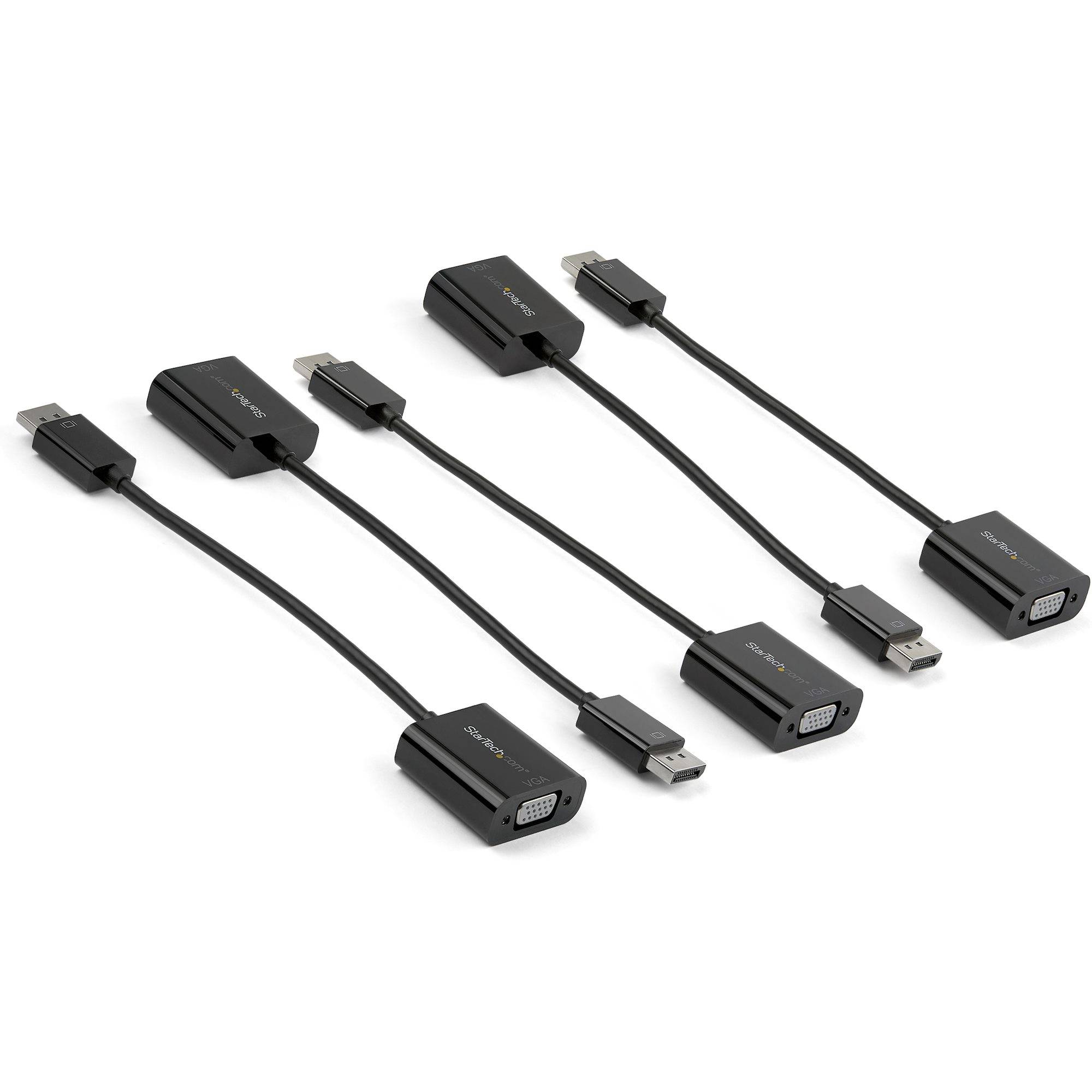 Rca Informatique - Image du produit : DISPLAYPORT TO VGA ADAPTER 1920X1200 - MONITOR DONGLE - 5PK