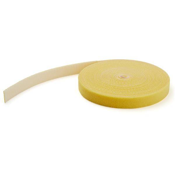 Rca Informatique - image du produit : 50FT. HOOK AND LOOP ROLL - YELLOW - RESUABLE
