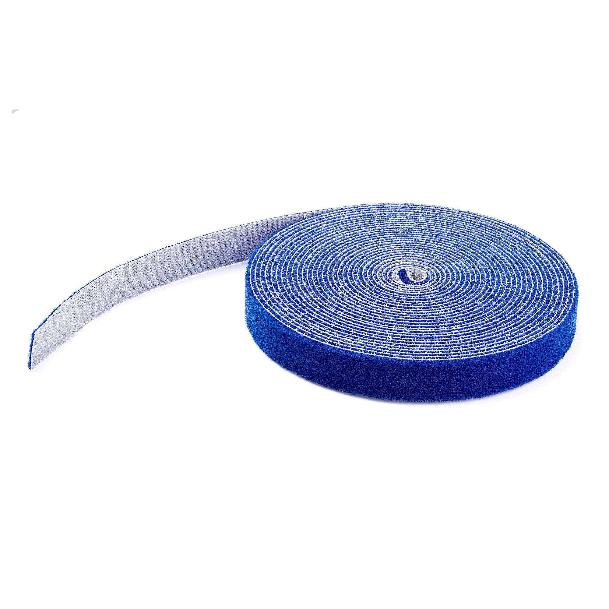 Rca Informatique - image du produit : 50FT. HOOK AND LOOP ROLL - BLUE - RESUABLE