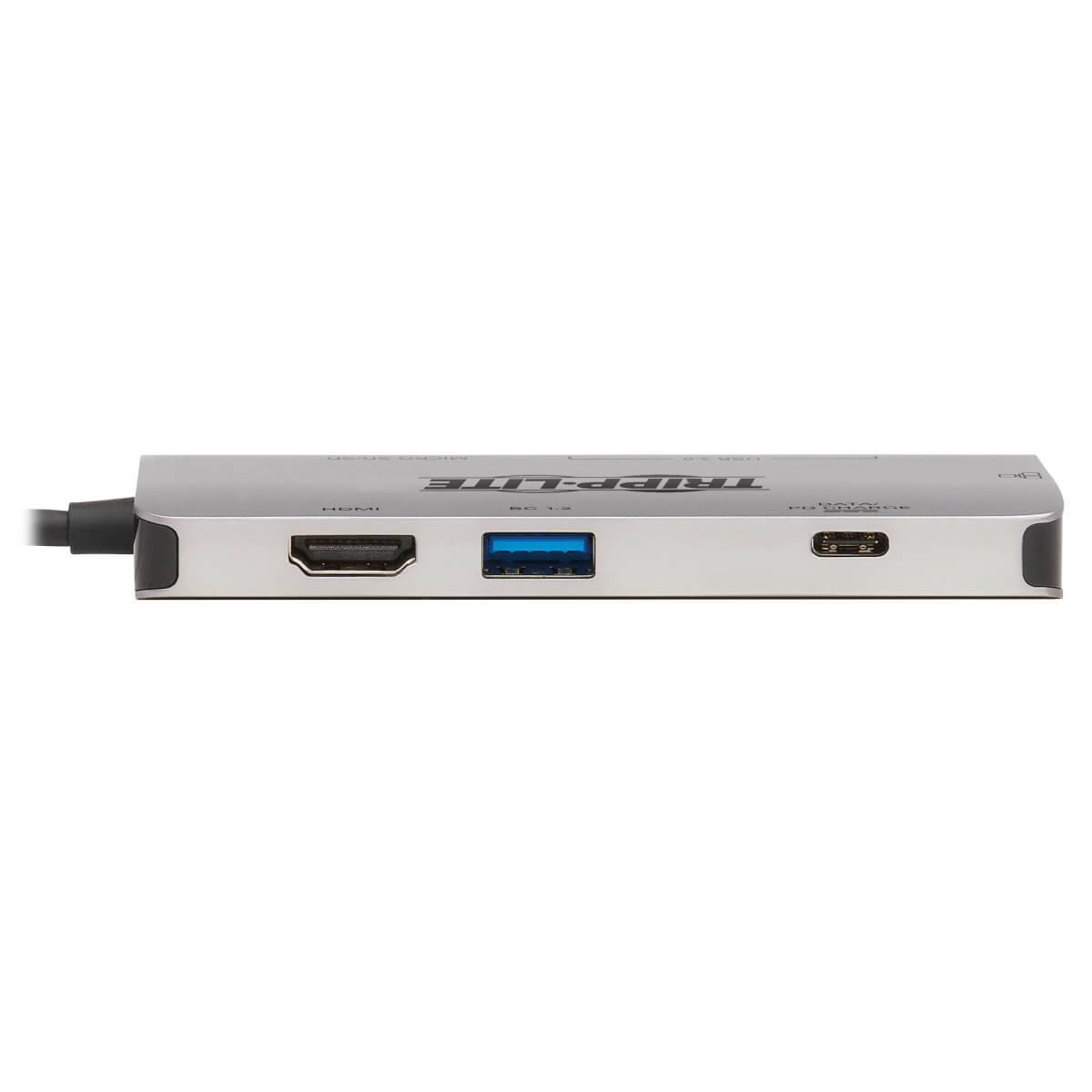 Rca Informatique - image du produit : USB-C PRT DOCK STATION HDMI 4K USB-A/C SD/MIC SD PD CHAR 3.0GRY