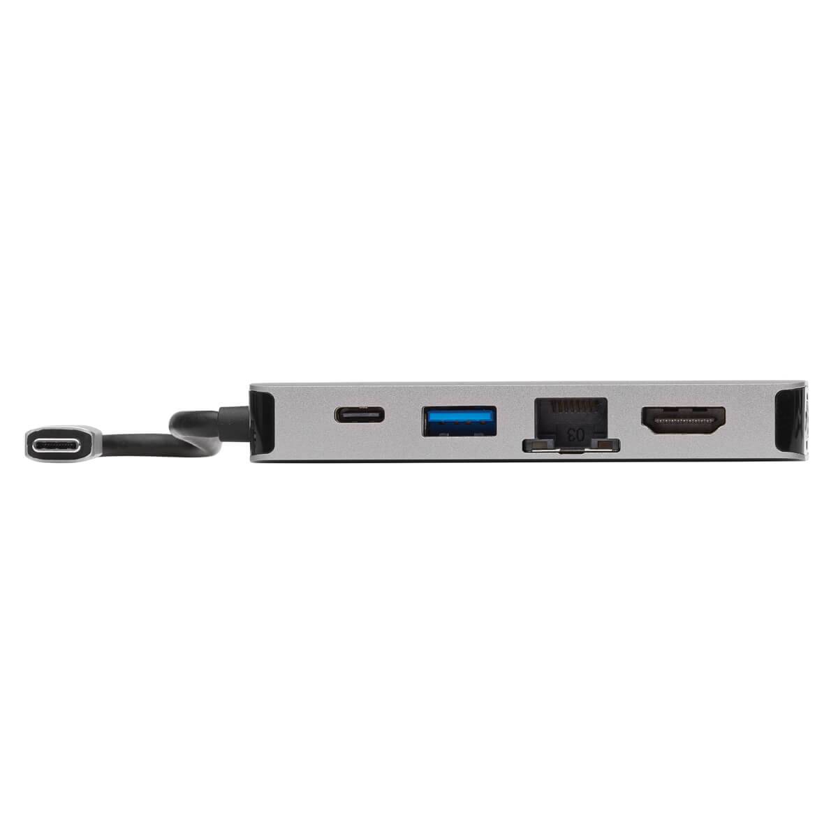 Rca Informatique - image du produit : USB-C PRT DOCK STATION HDMI 4K VGA USB-A/USB-C PD CHARG 3.0 GRY