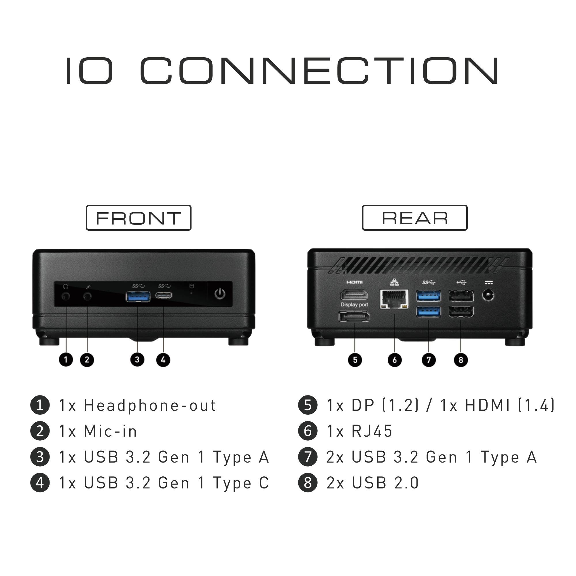 Rca Informatique - image du produit : CUBI 5 10M-008BEU I5-10210U NOOS