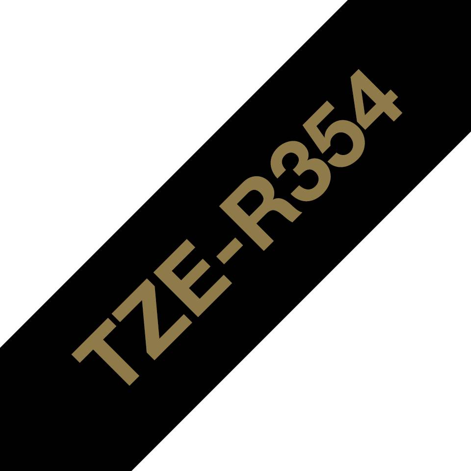 Rca Informatique - image du produit : 24MM GOLD / BLACK RIBBON TAPE