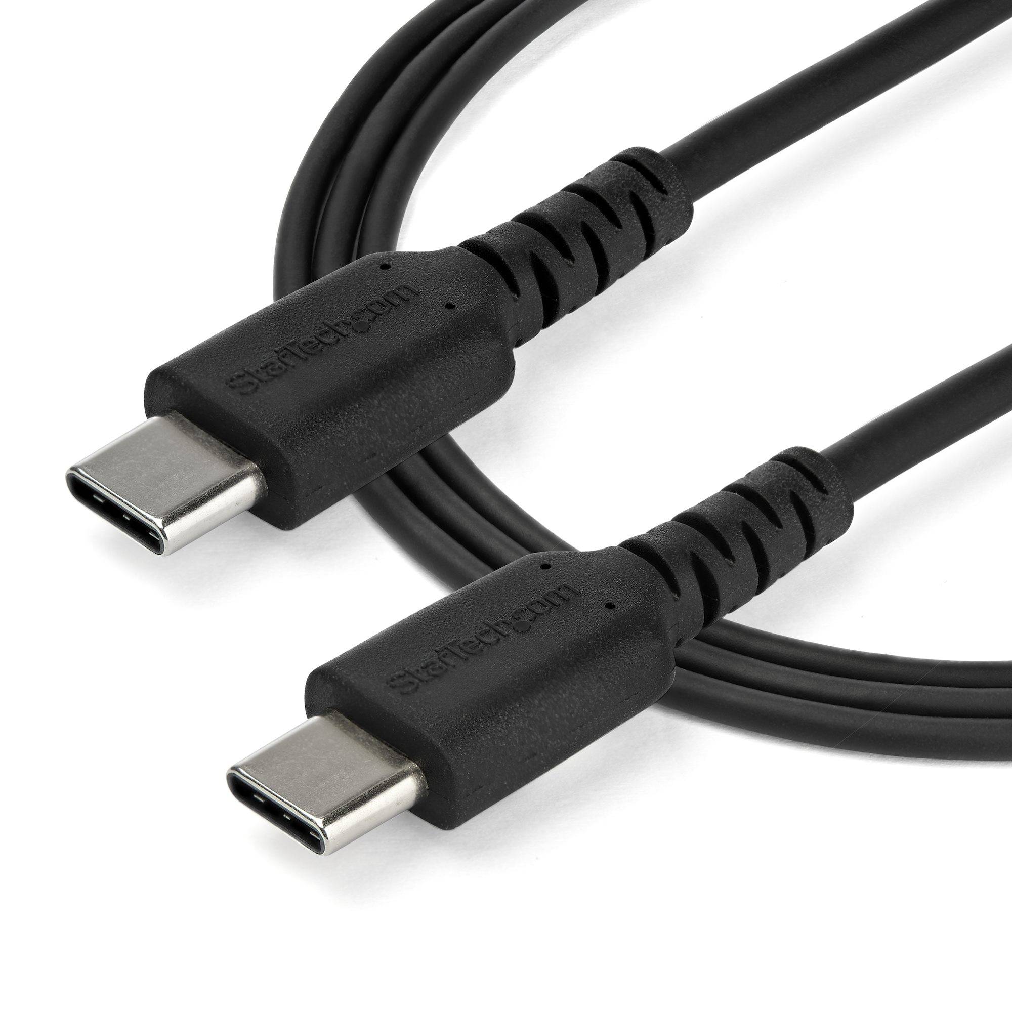 Rca Informatique - image du produit : 2M USB C CABLE BLACK HIGH QUALITY ARAMID FIBER
