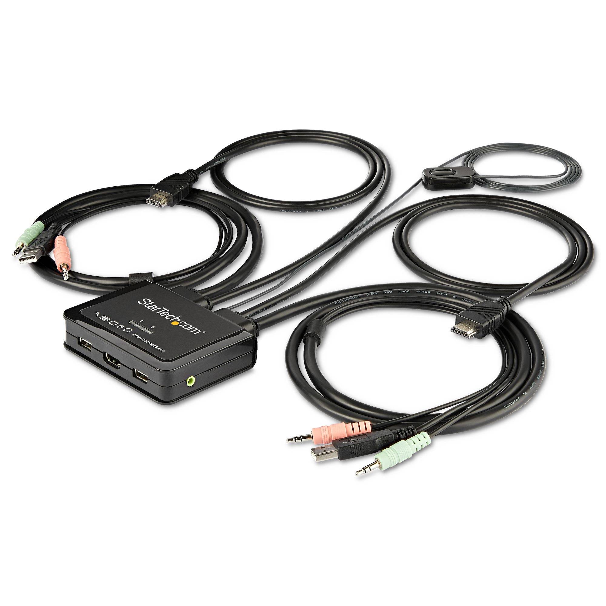 Rca Informatique - Image du produit : 2 PORT HDMI KVM USB 4K 60HZ - OS INDEPENDENT