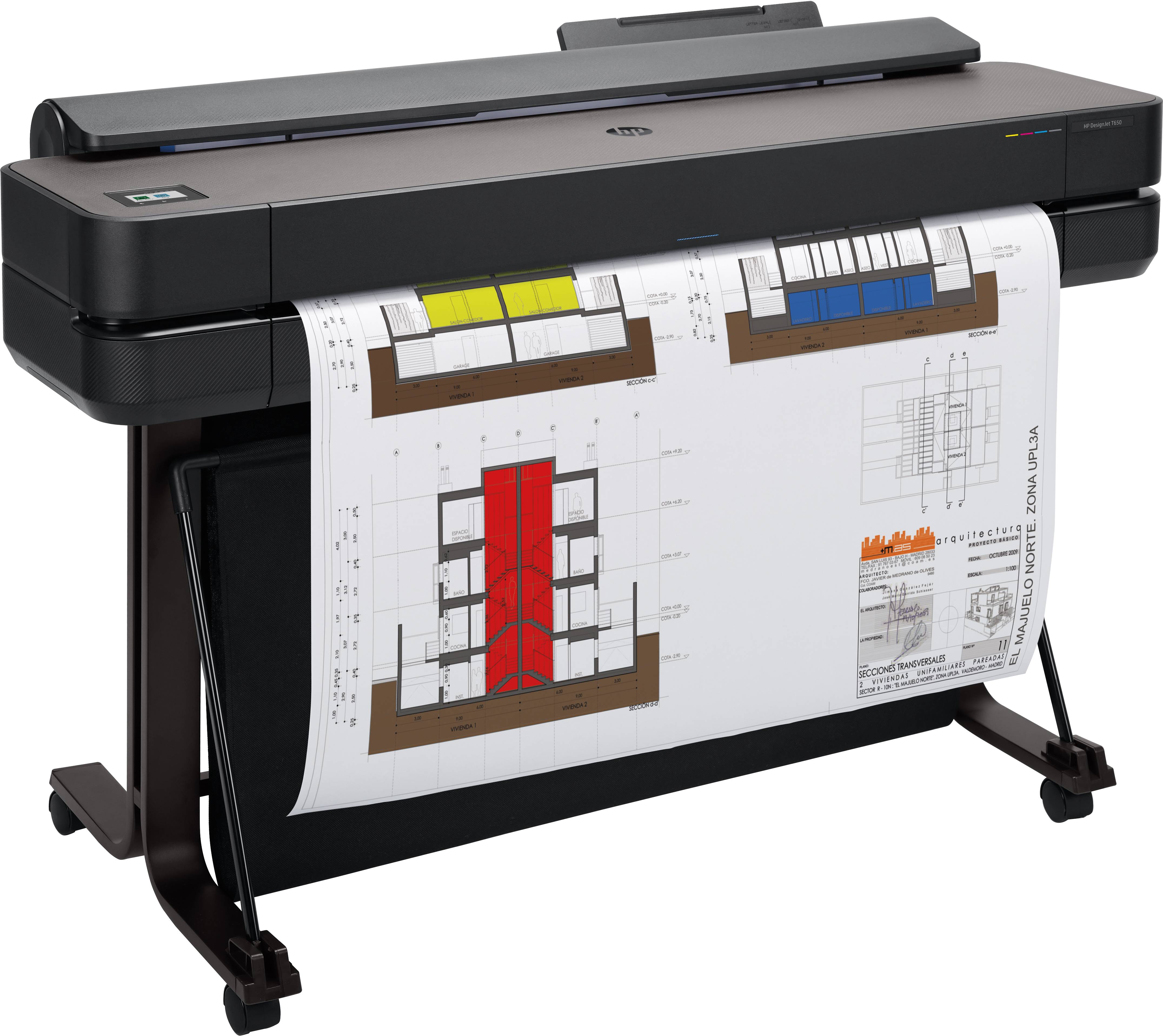 Rca Informatique - image du produit : HP DESIGNJET T650 DE 36 POUCES (91 CM/A0)