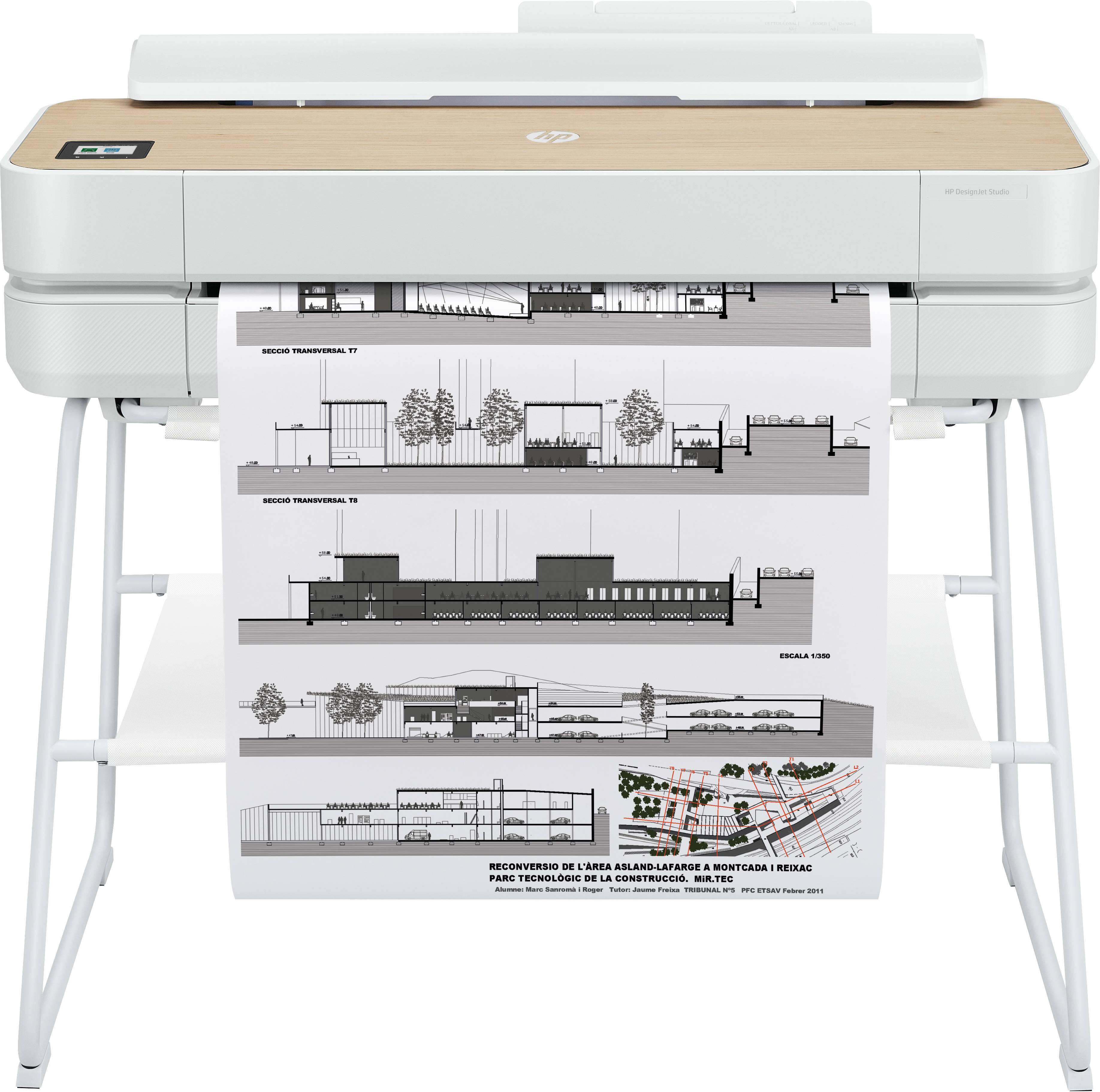 Rca Informatique - image du produit : HP DESIGNJET STUDIO 24 POUCES (61 CM/A1) FINITION BOIS