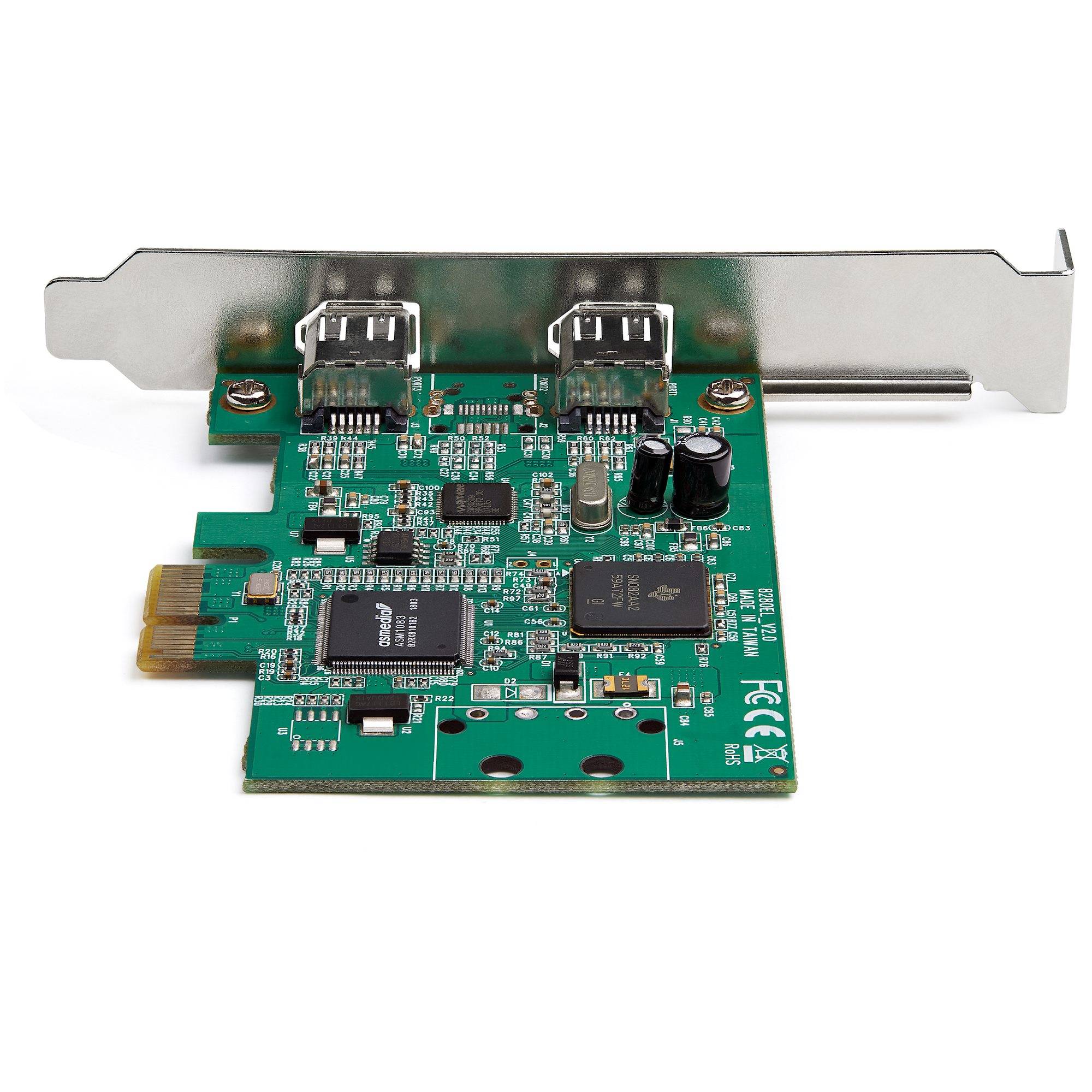 Rca Informatique - image du produit : 2 PORT PCIE FIREWIRE CARD TI TSB82AA2 CHIPSET-WIN/MAC