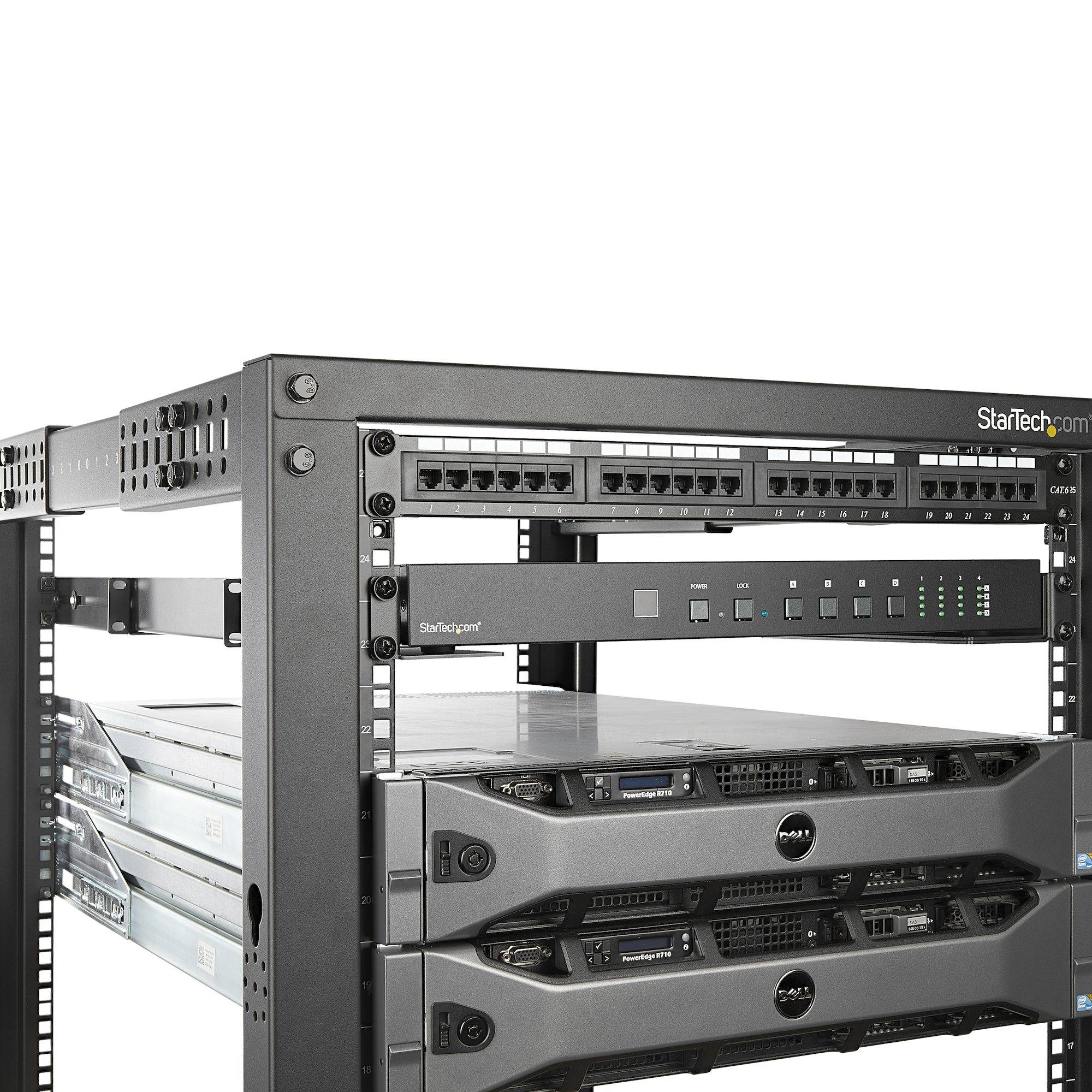 Rca Informatique - image du produit : STARTECH.COM 1U RACK RAILS ADJUSTABLE DEPTH - 4 POST