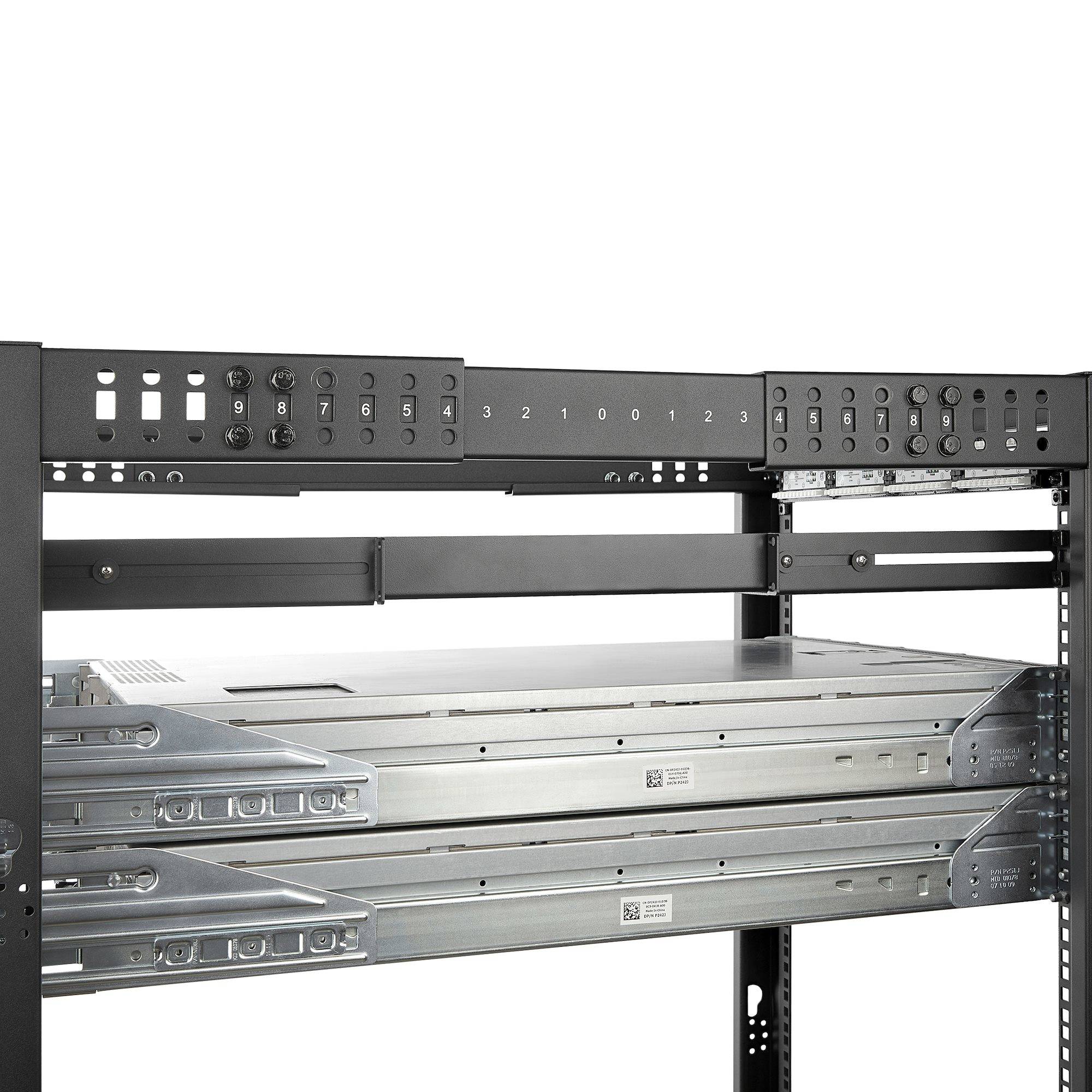 Rca Informatique - image du produit : STARTECH.COM 1U RACK RAILS ADJUSTABLE DEPTH - 4 POST