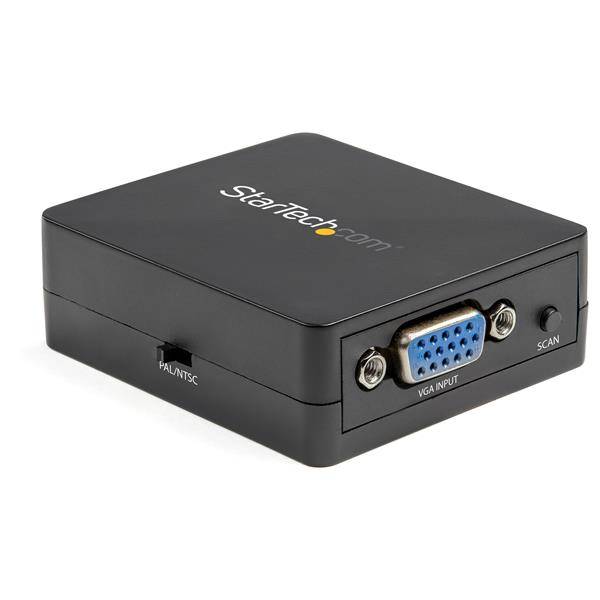 Rca Informatique - Image du produit : 1080P VGA TO RCA CONVERTER - USB POWERED - S-VIDEO INPUT