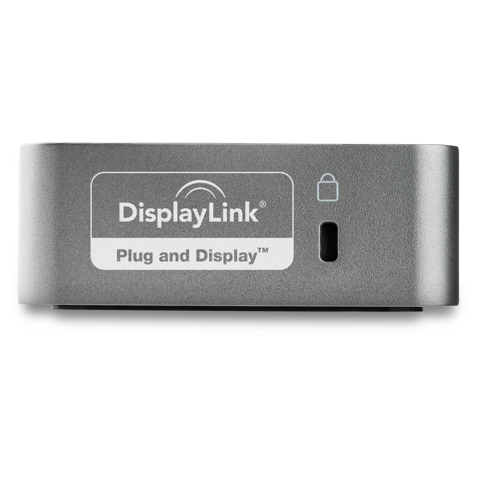 Rca Informatique - image du produit : USB-C DOCK FOR 2 HDMI MONITORS 60W PD GBE