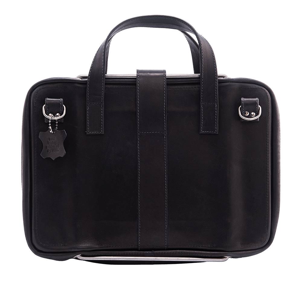 Rca Informatique - image du produit : VIVA LAPTOP BAG 15.6IN BLACK- FULL GRAIN LEATHER BLACK