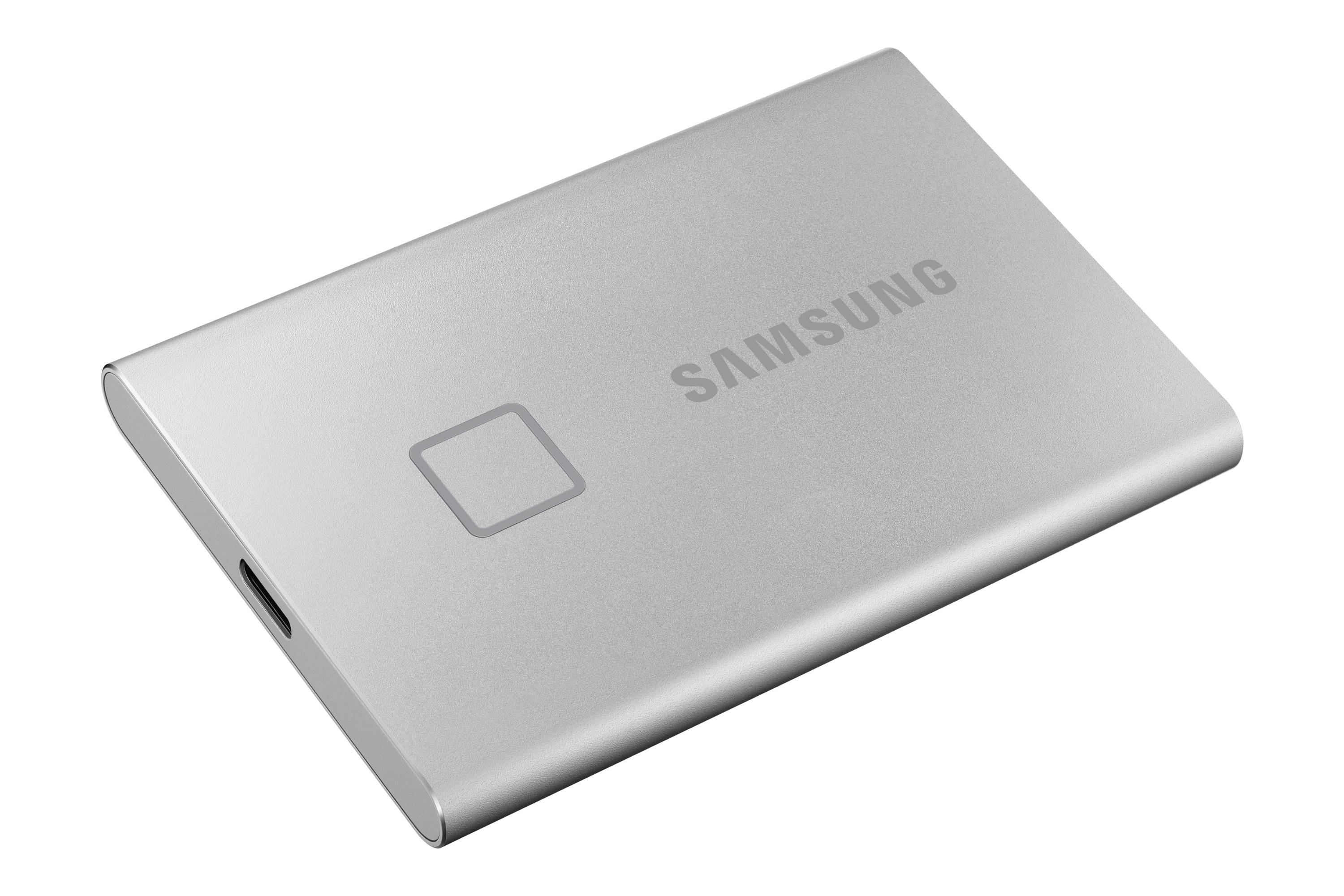 Rca Informatique - image du produit : SSD PORTABLE T7 TOUCH 500GB USB 3.2 GEN. 2 SILVER