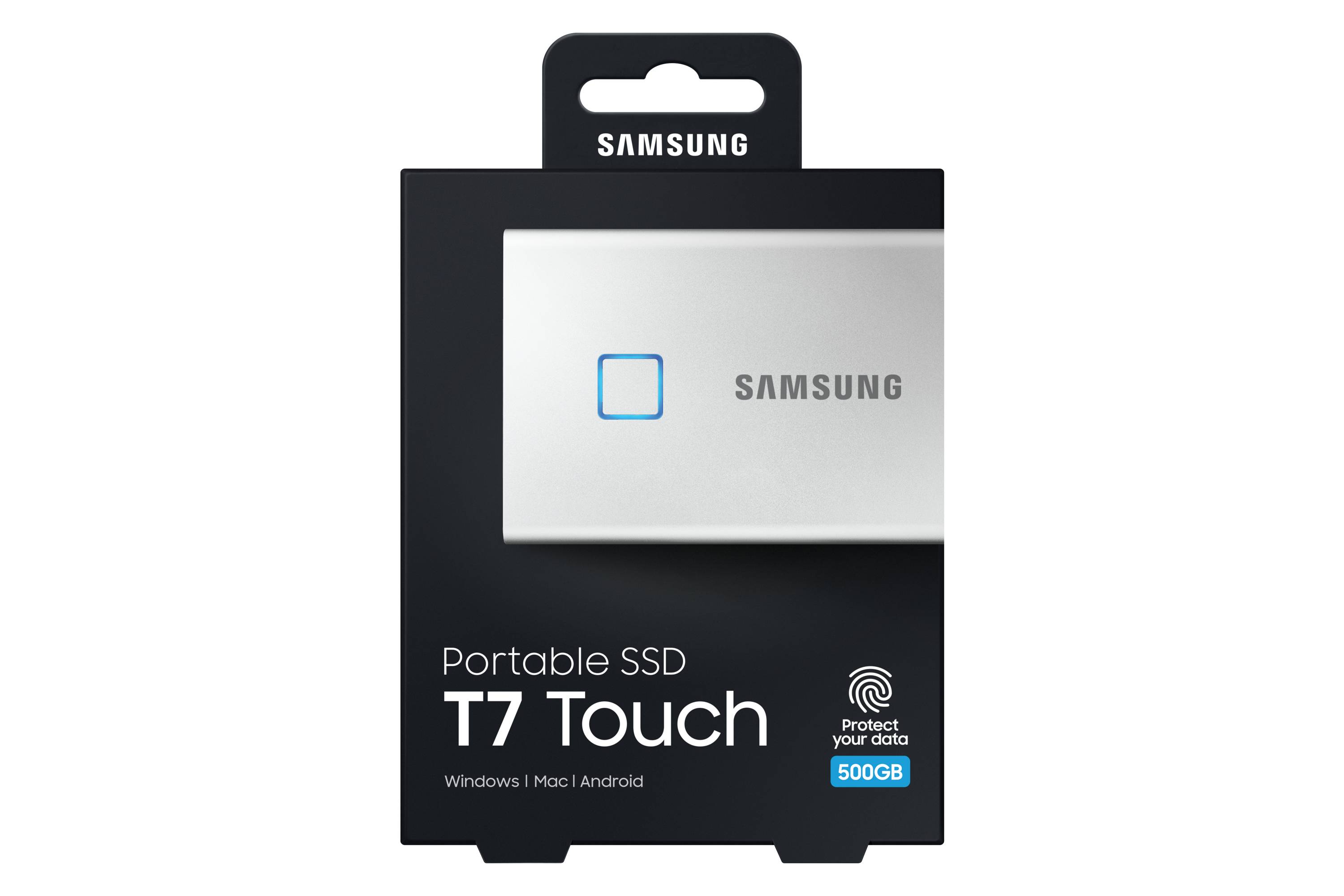 Rca Informatique - image du produit : SSD PORTABLE T7 TOUCH 500GB USB 3.2 GEN. 2 SILVER