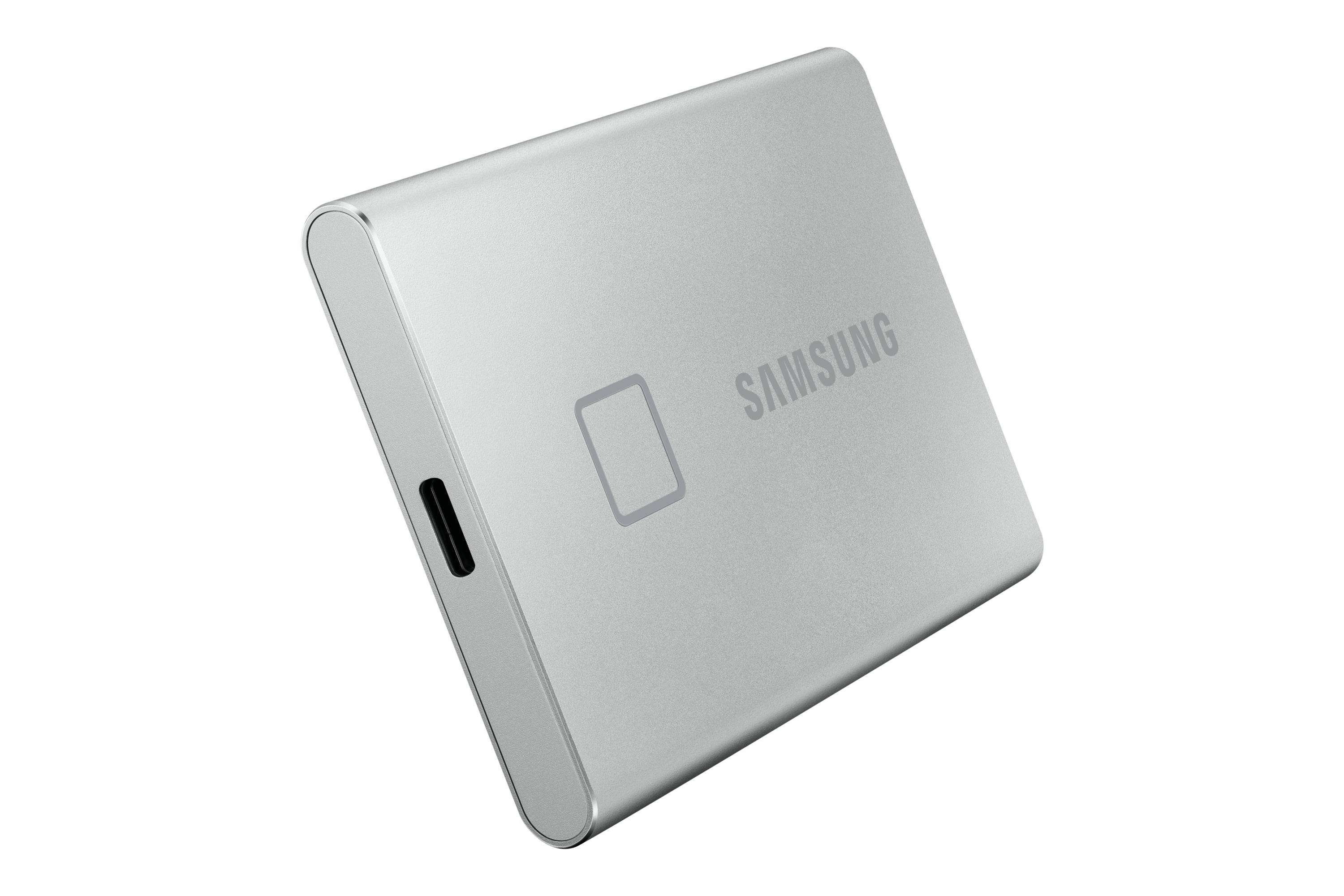 Rca Informatique - image du produit : SSD PORTABLE T7 TOUCH 500GB USB 3.2 GEN. 2 SILVER