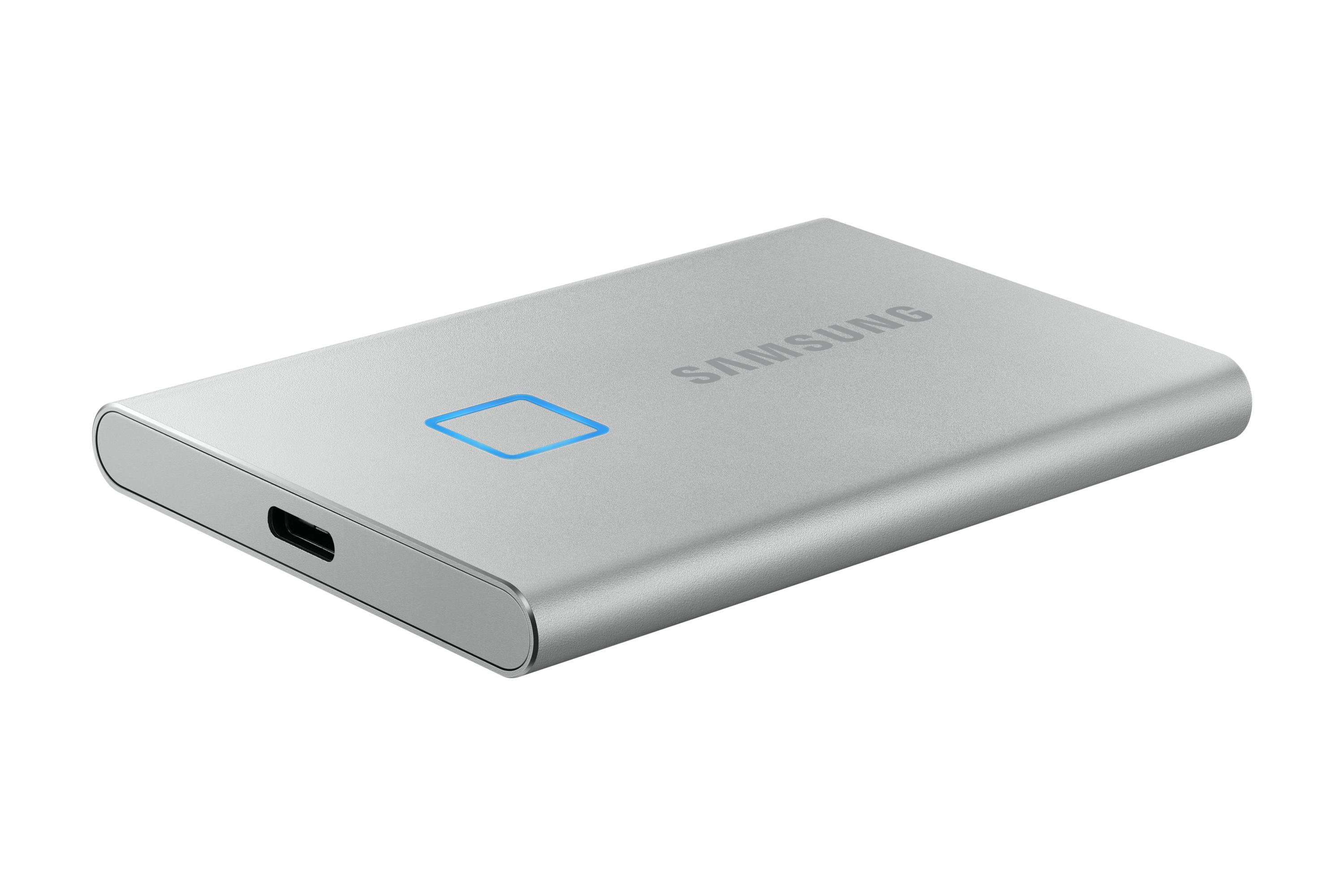 Rca Informatique - image du produit : SSD PORTABLE T7 TOUCH 500GB USB 3.2 GEN. 2 SILVER