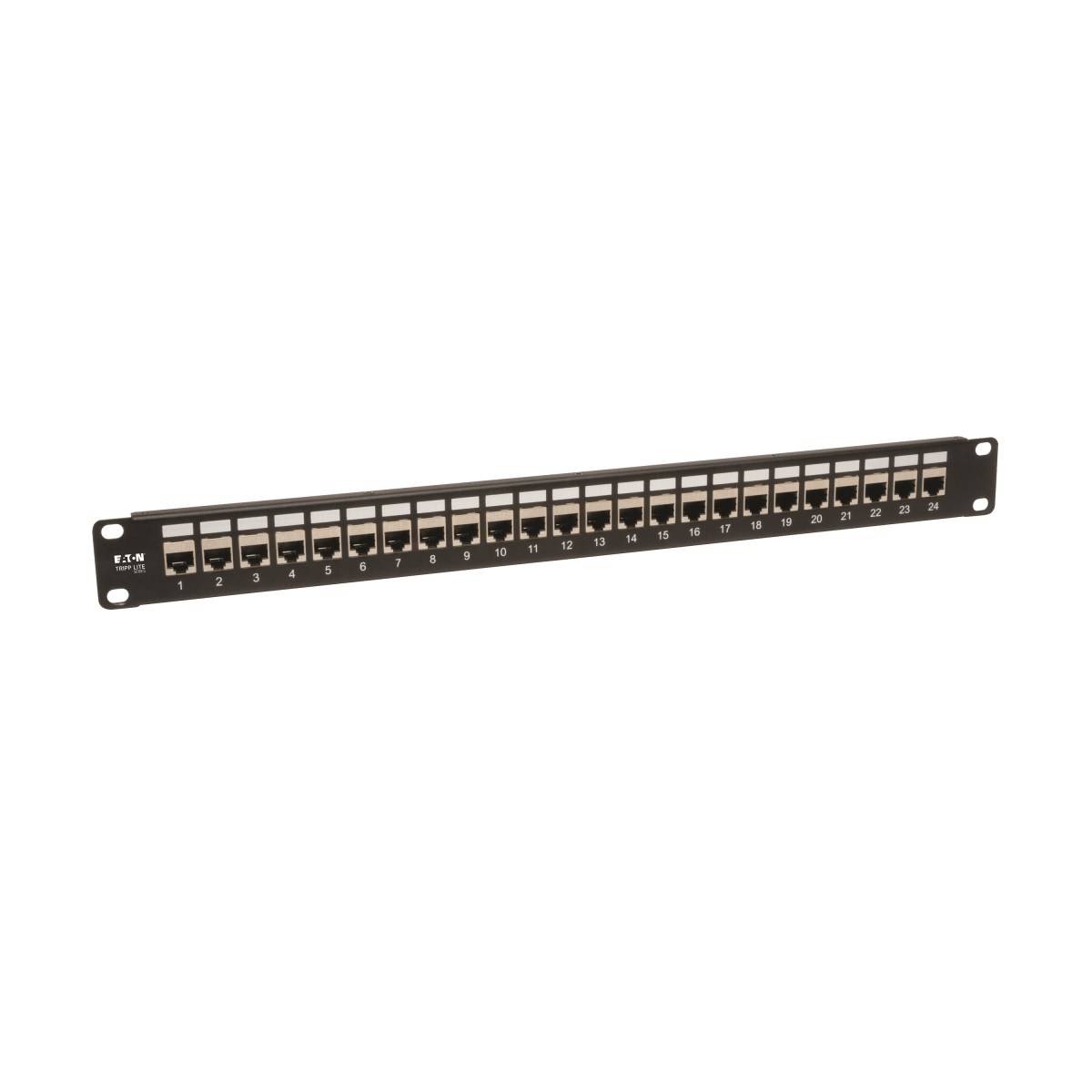 Rca Informatique - image du produit : 24-PORT 1U CAT6/CAT5 PATCH PANEL