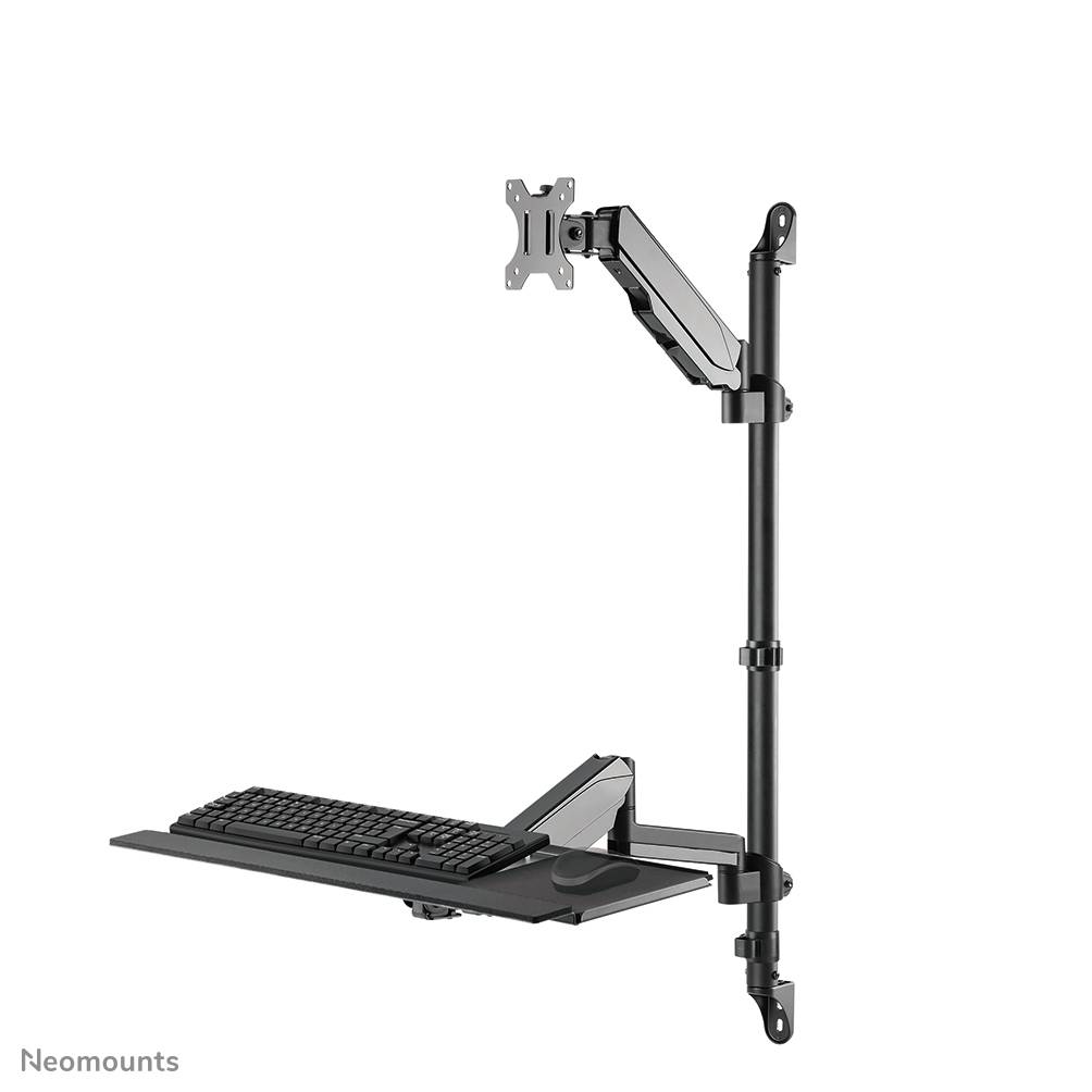 Rca Informatique - image du produit : NEOMOUNTS WALL MOUNTED SIT-STAND WORKSTATION (SCREEN/KE