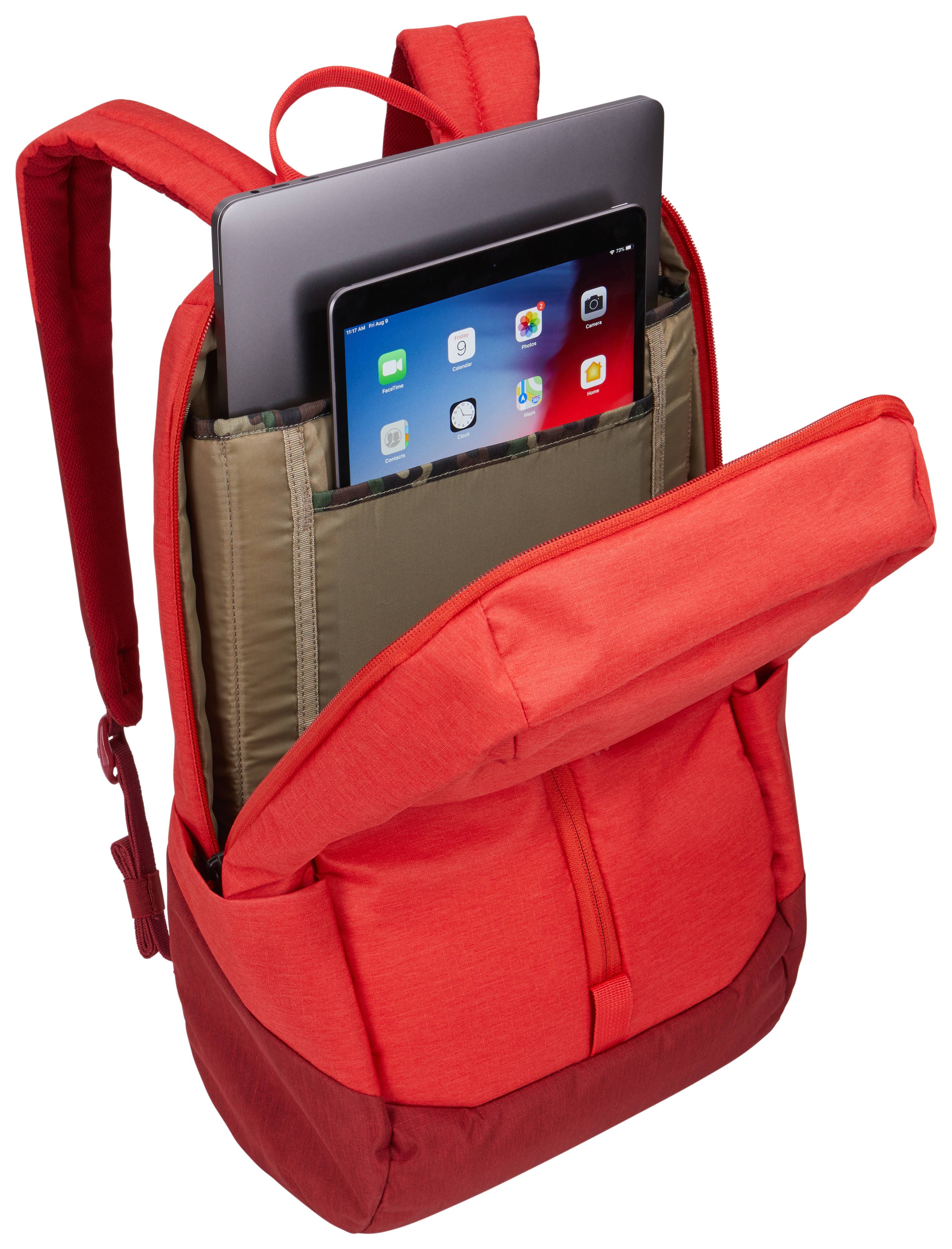 Rca Informatique - image du produit : THULE LITHOS BACKPACK 20L LAVERED RED FEATHER