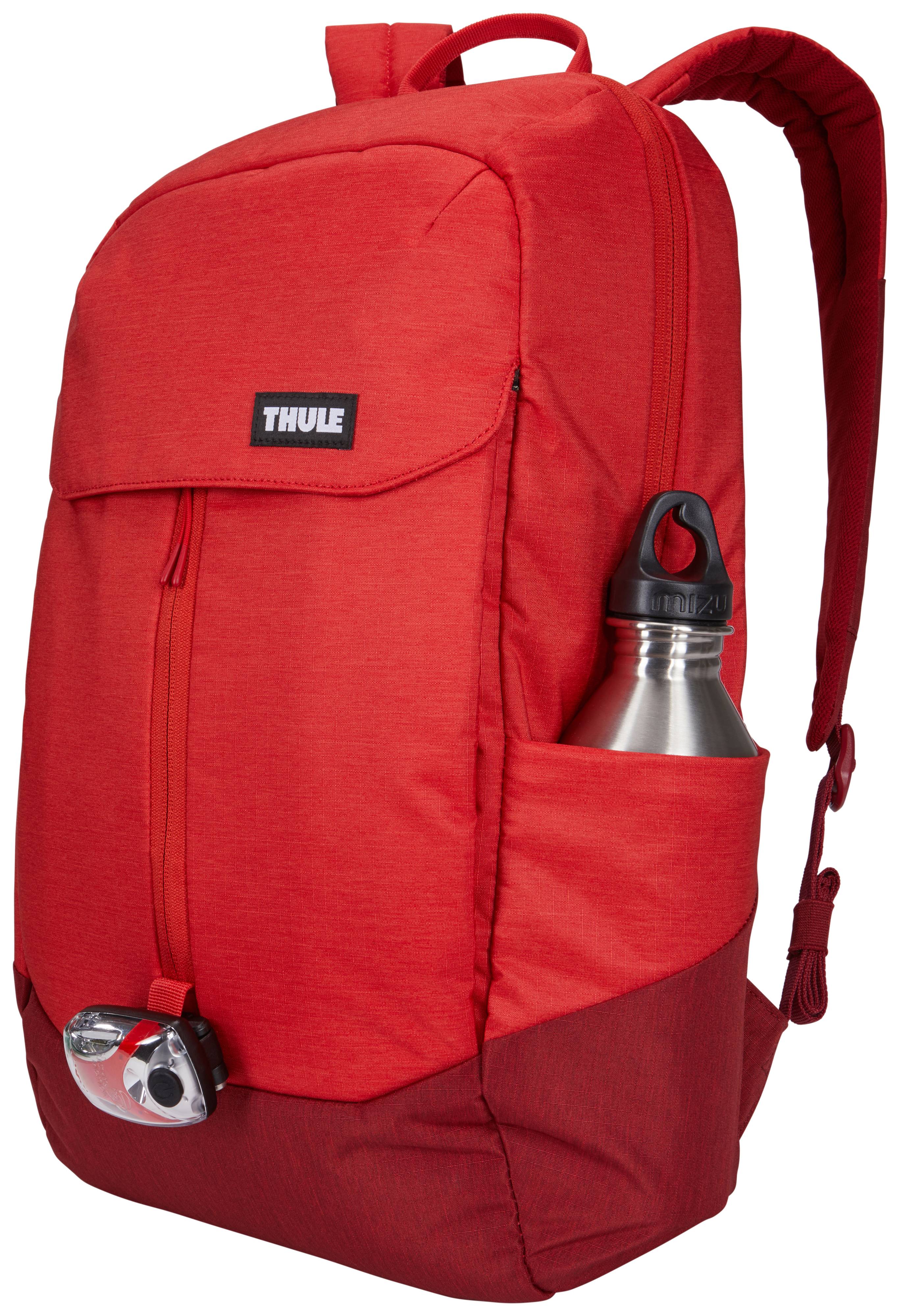 Rca Informatique - image du produit : THULE LITHOS BACKPACK 20L LAVERED RED FEATHER