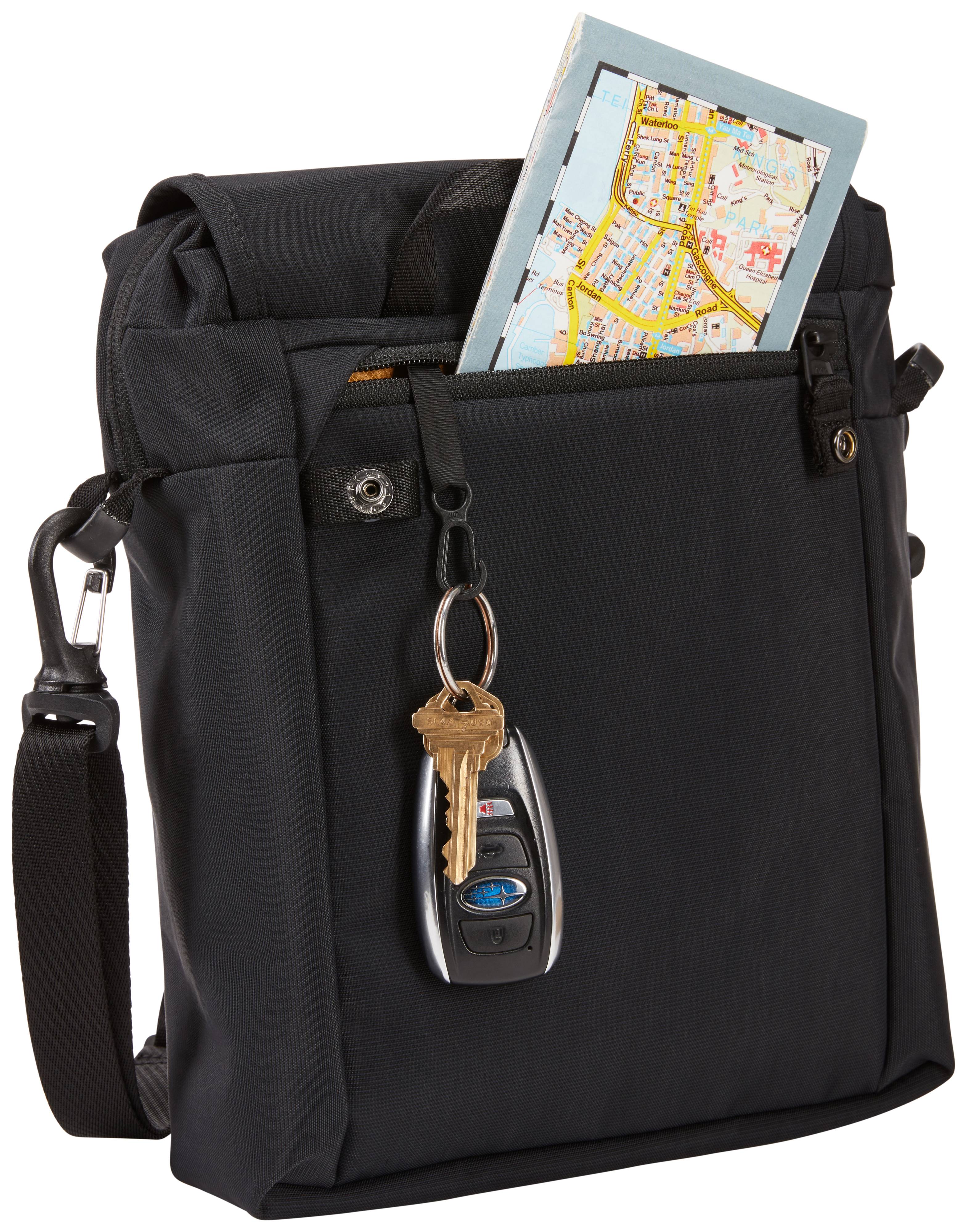 Rca Informatique - image du produit : PARAMOUNT CROSSBODY TOTE BLACK .