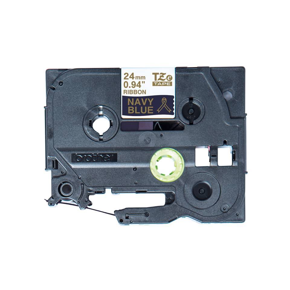 Rca Informatique - image du produit : 24MM GOLD/DARK BLUE RIBBON TAP TAPE