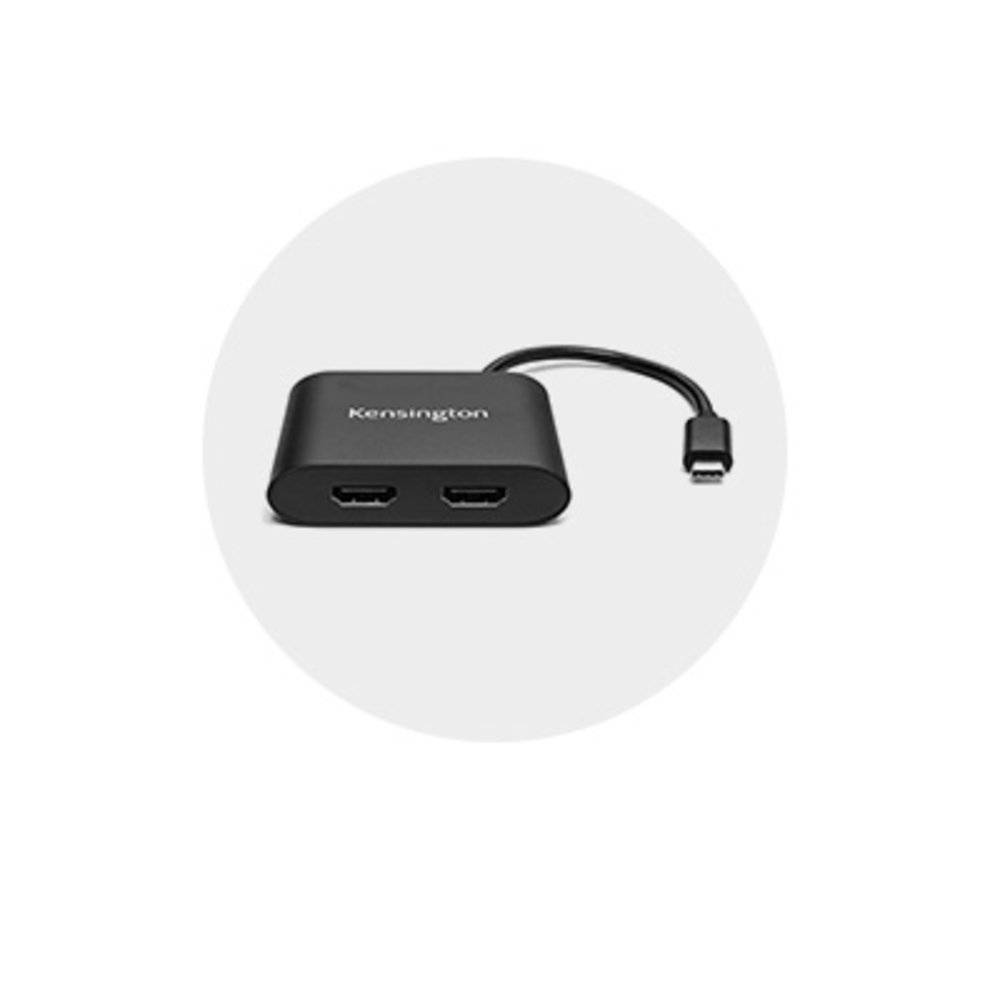 Rca Informatique - image du produit : USB-C TO DUAL HDMI VIDEO ADAPTER