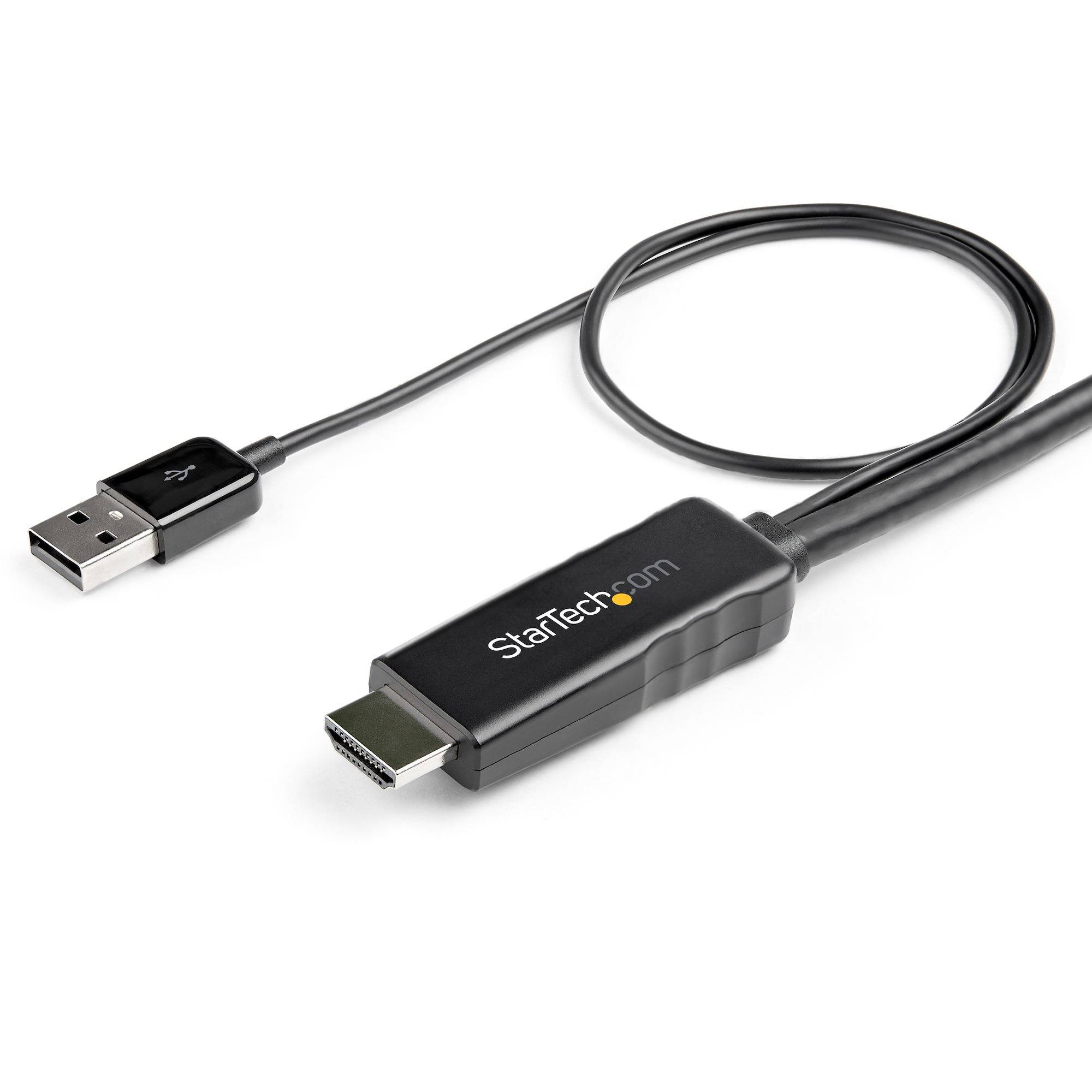 Rca Informatique - image du produit : 2M HDMI TO DISPLAYPORT CABLE 4K 30HZ - USB-POWERED