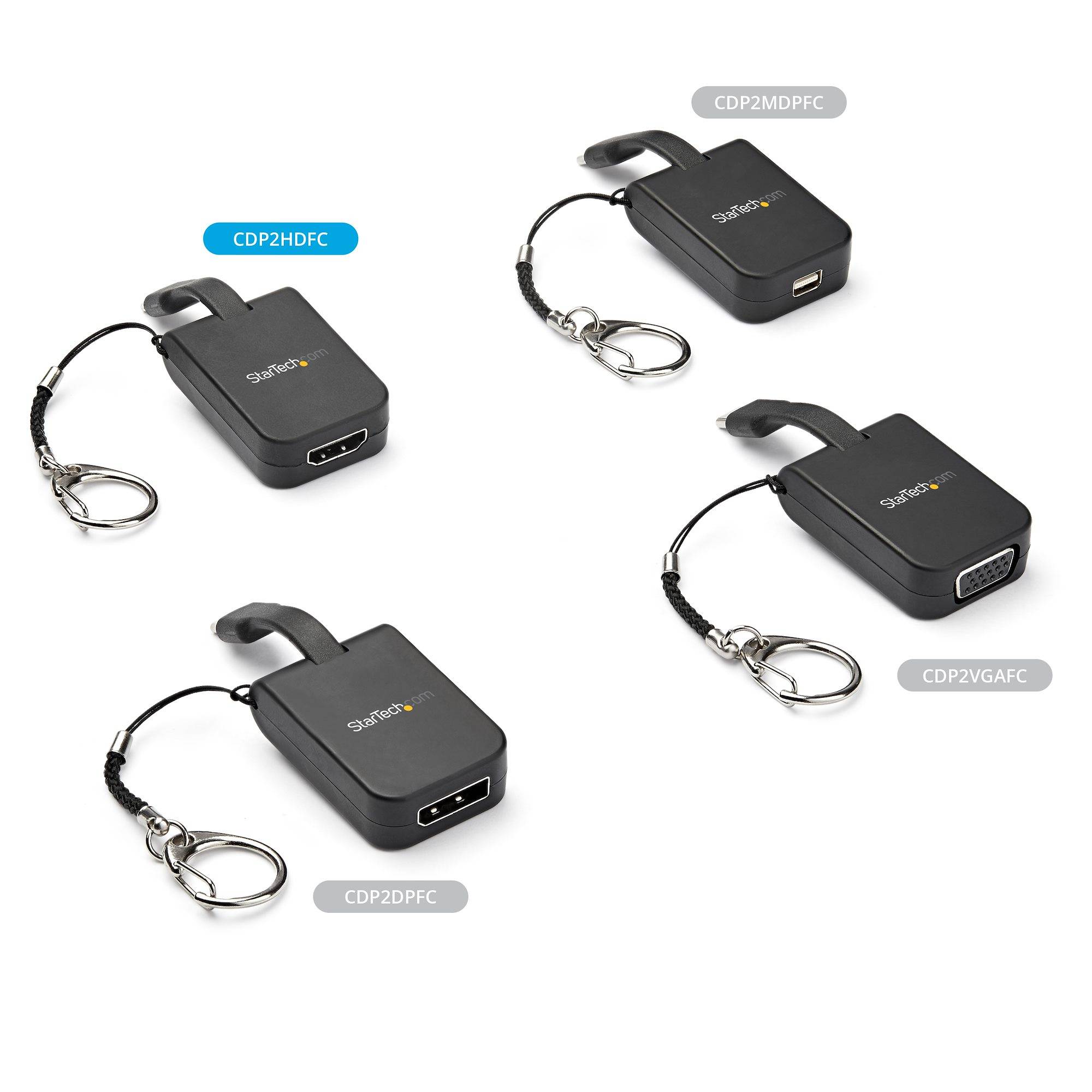 Rca Informatique - image du produit : PORTABLE USB C TO HDMI ADAPTER QUICK-CONNECT KEYCHAIN 4K 30HZ