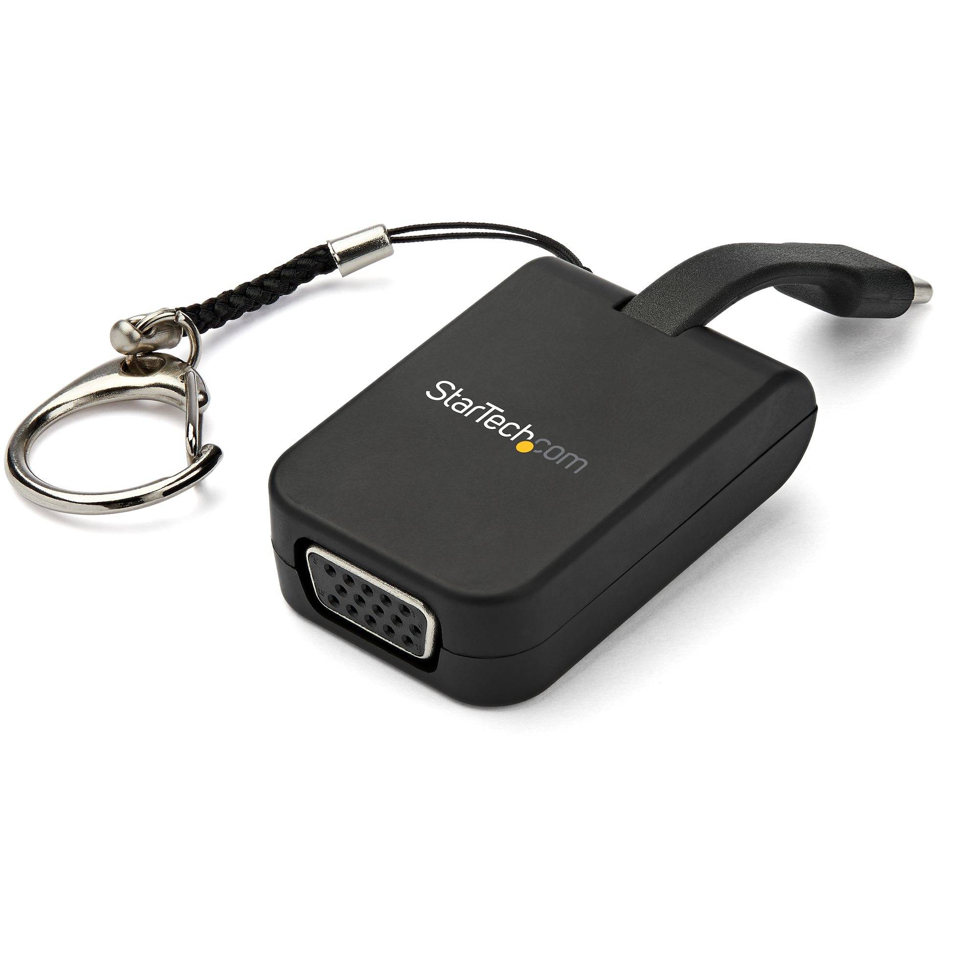 Rca Informatique - Image du produit : PORTABLE USB C TO VGA ADAPTER QUICK-CONNECT KEYCHAIN 1080P