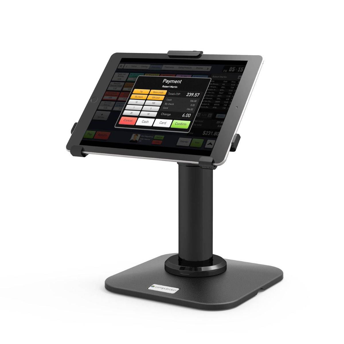 Rca Informatique - image du produit : IPAD 102IN KIOSKAND POS STAND V-BRACKET DESIGN BLACK