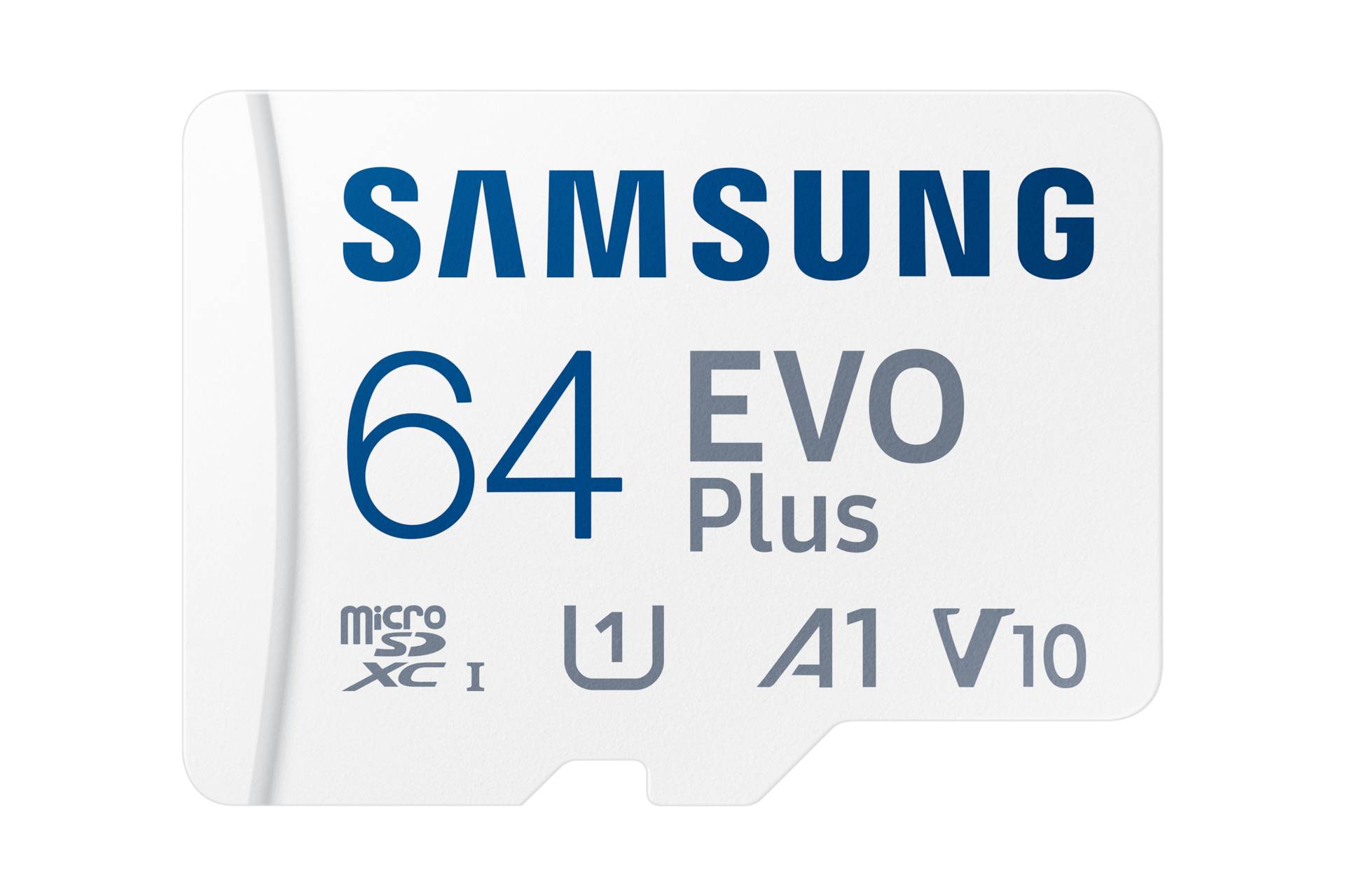 Rca Informatique - image du produit : EVO PLUS MICROSDXC UHS-I CARD WITH ADAPTER 64GB 160MB/S U1 V10