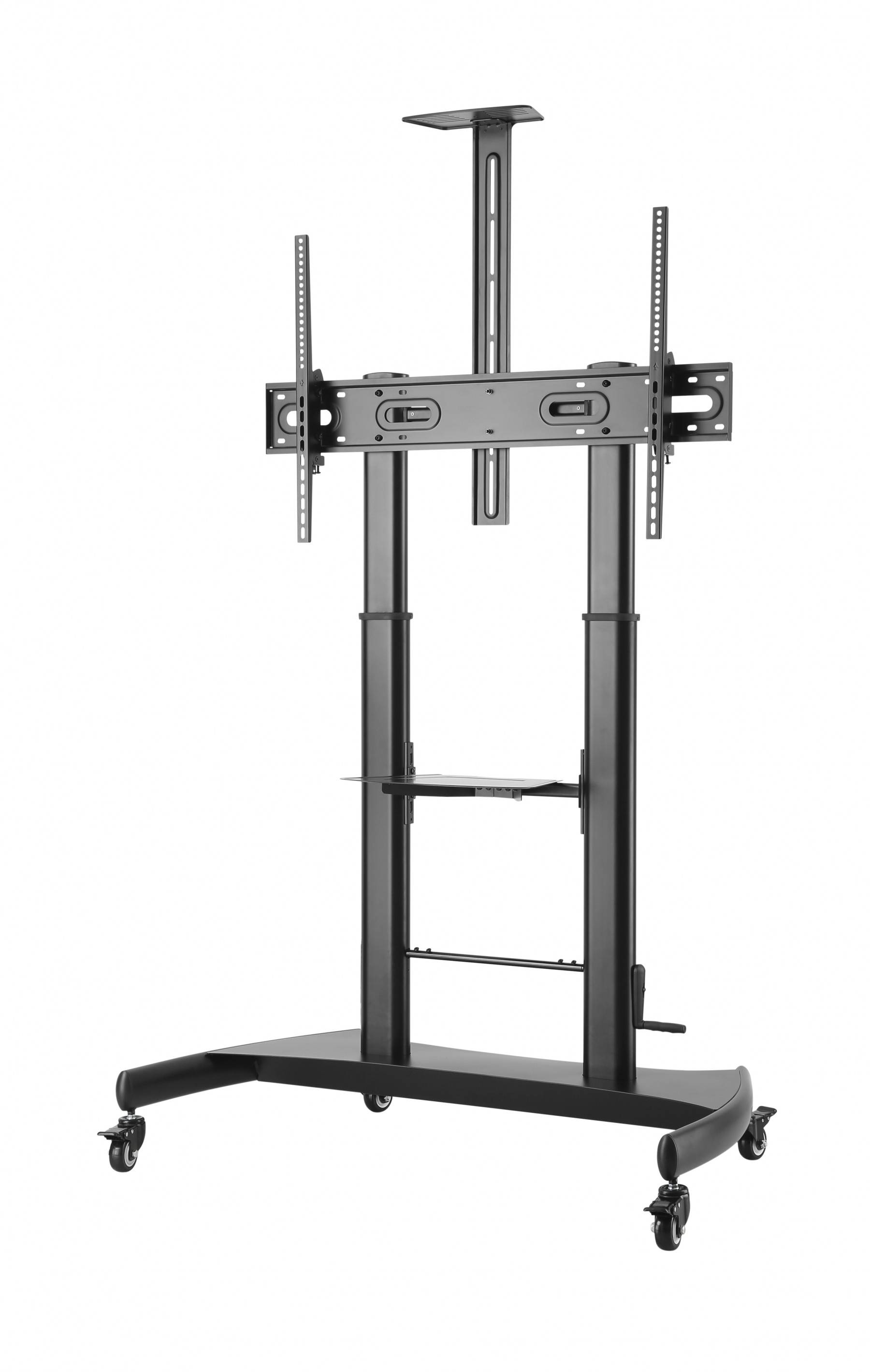 Rca Informatique - image du produit : HEIGHT ADJUSTABLE PRO TV CART UP TO 100IN SIZE DISPLAY