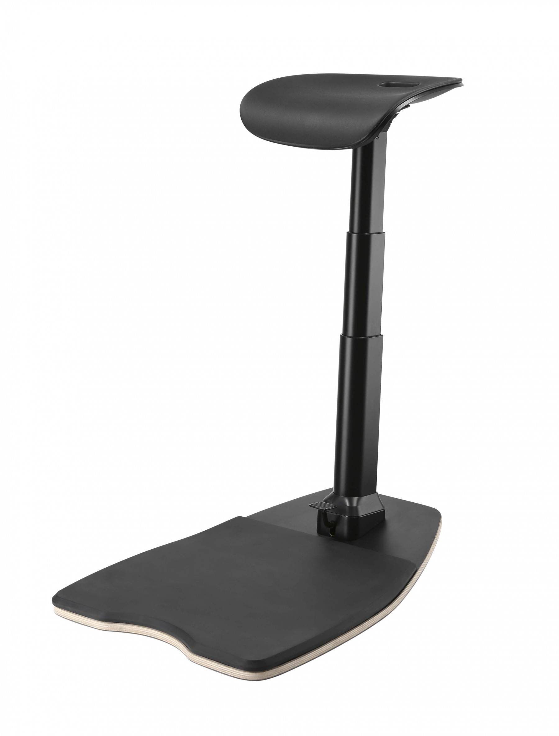 Rca Informatique - image du produit : CHAISE DE BUREAU ERGO REGLABLE TAPIS ANTI FATIGUE NOIR