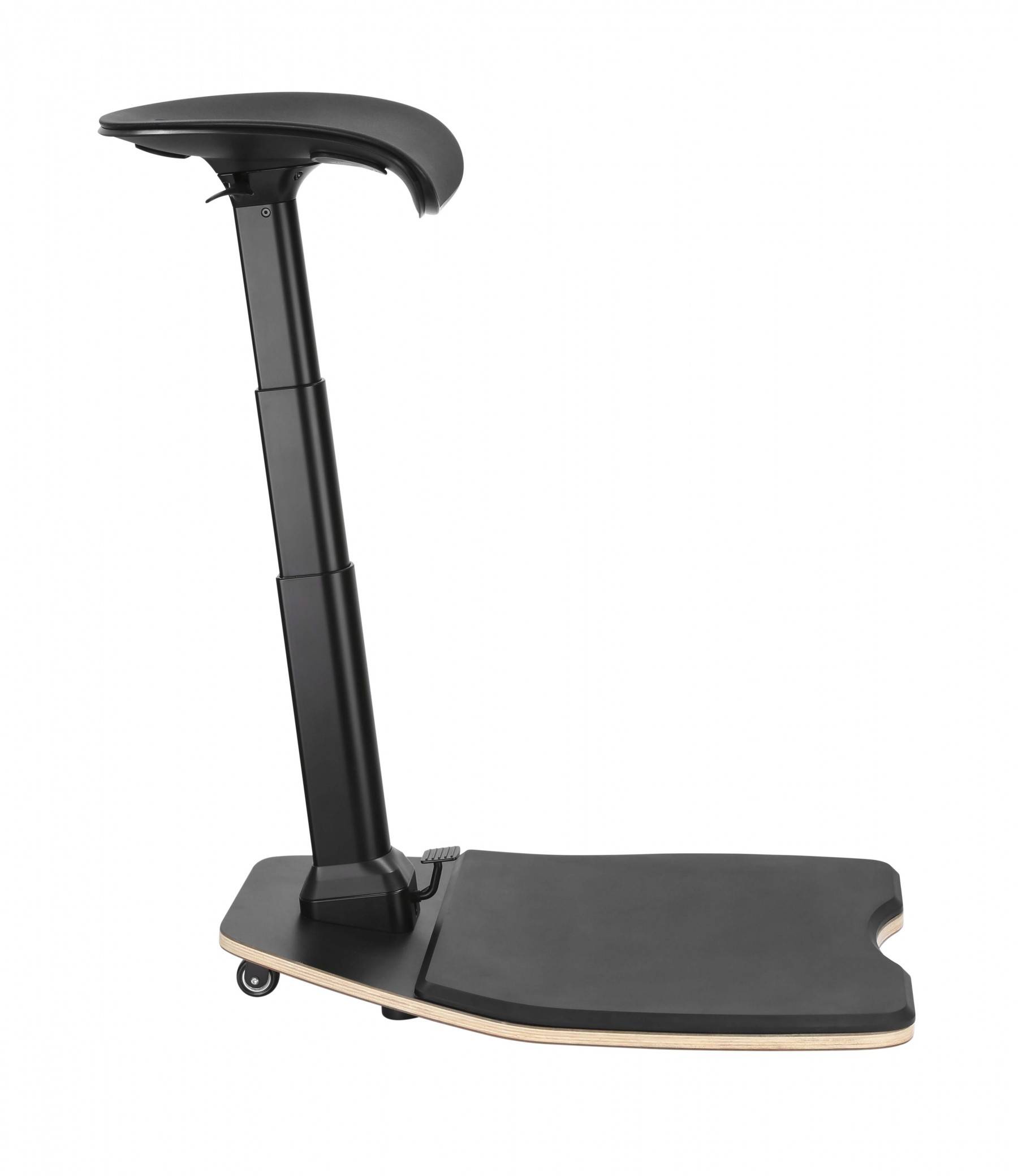 Rca Informatique - image du produit : CHAISE DE BUREAU ERGO REGLABLE TAPIS ANTI FATIGUE NOIR