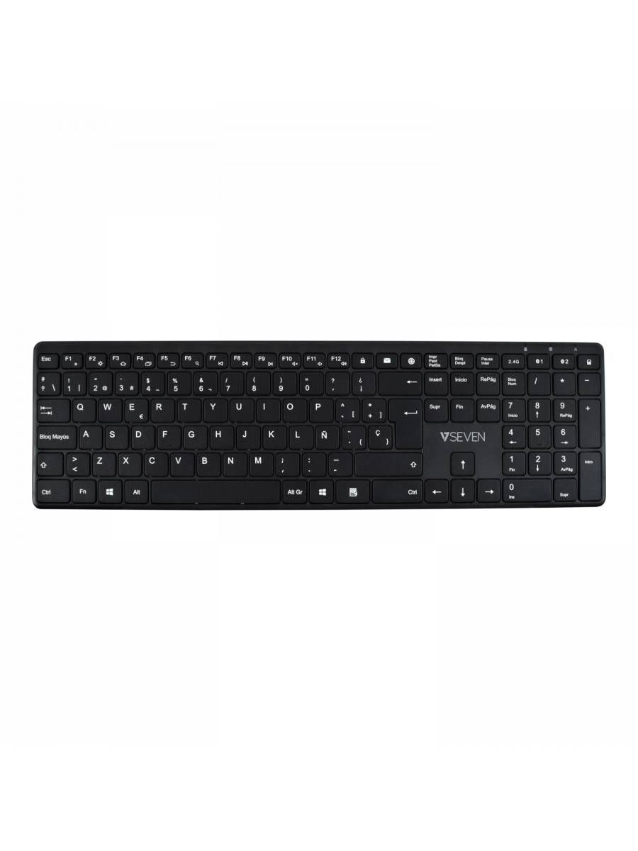 Rca Informatique - Image du produit : BLUETOOTH SILENT KEYBOARD ES 2.4GHZ DUAL MODE ENGLISH QWERTY