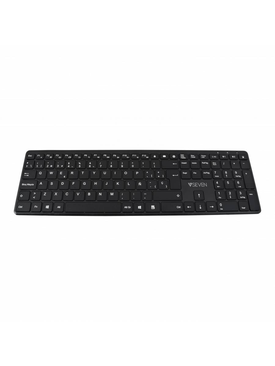 Rca Informatique - image du produit : BLUETOOTH SILENT KEYBOARD ES 2.4GHZ DUAL MODE ENGLISH QWERTY