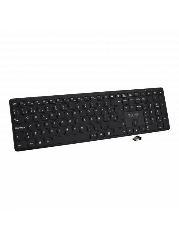 Rca Informatique - image du produit : BLUETOOTH SILENT KEYBOARD ES 2.4GHZ DUAL MODE ENGLISH QWERTY