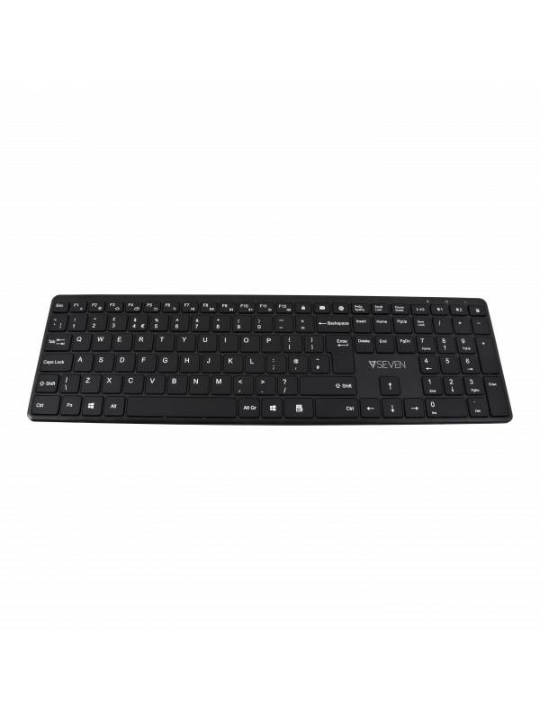 Rca Informatique - image du produit : BLUETOOTH SILENT KEYBOARD UK 2.4GHZ DUAL MODE ENGLISH QWERTY