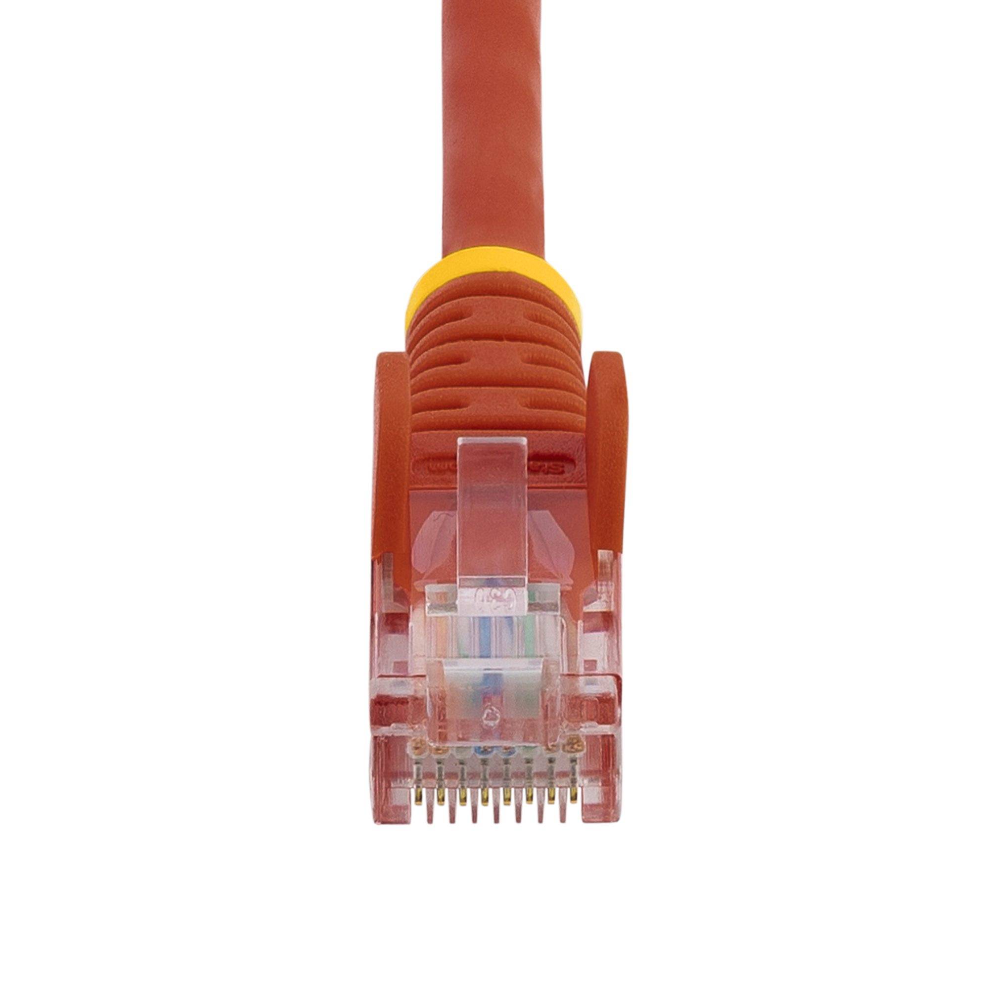 Rca Informatique - image du produit : CABLE RESEAU CAT5E UTP SANS CROCHET DE 50 CM - ROUGE