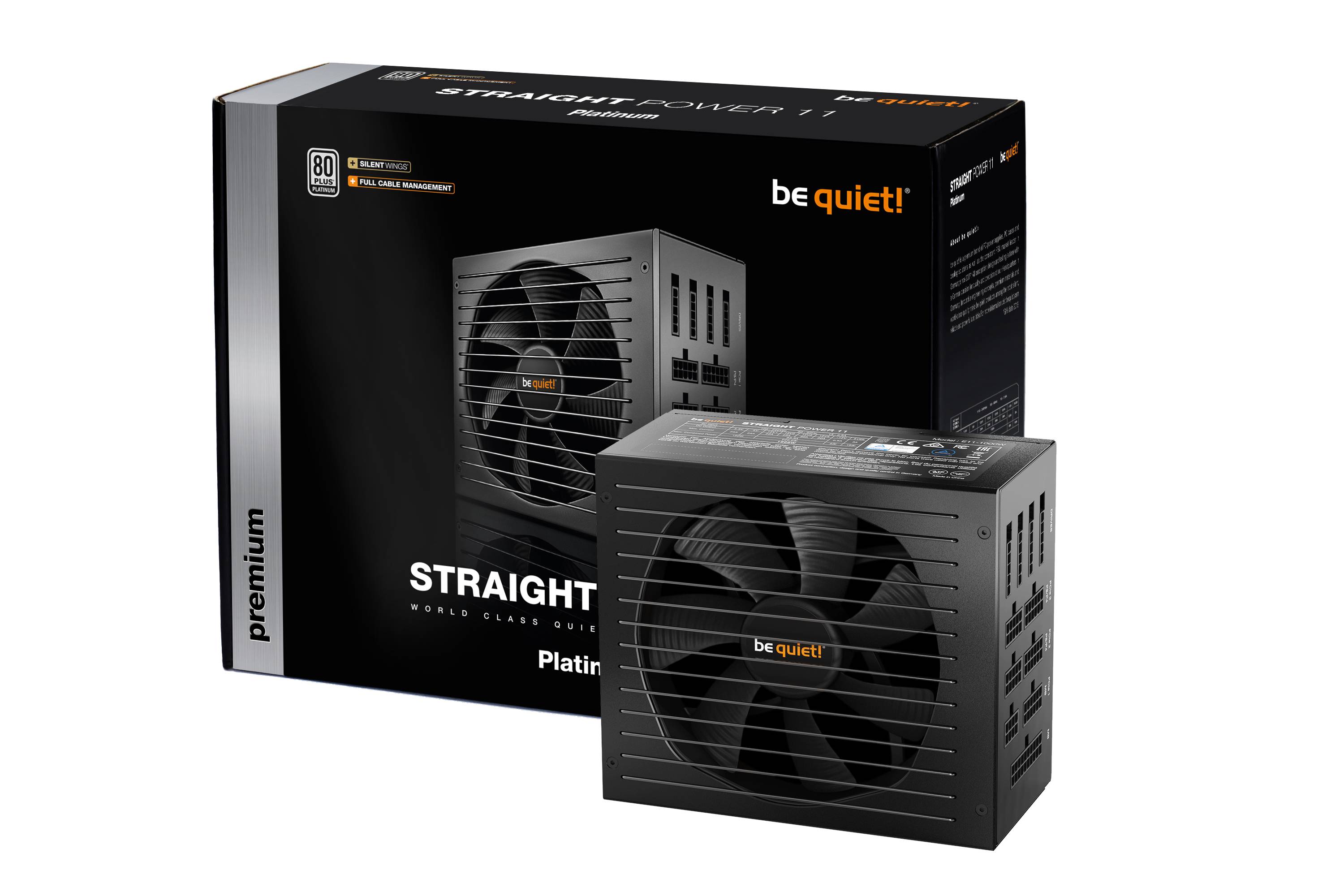 Rca Informatique - image du produit : STRAIGHT POWER 11 850W 80 PLUS PLATINUM POWER SUPPLY