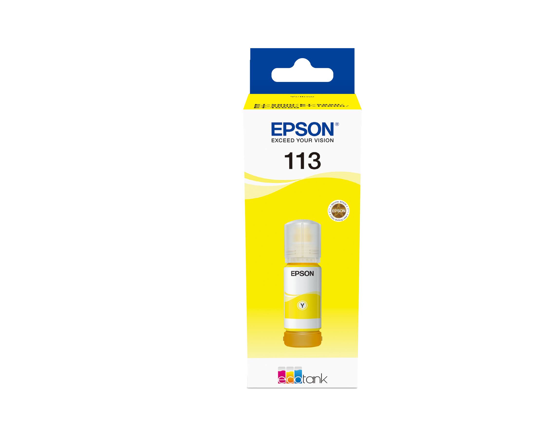 Rca Informatique - Image du produit : 113 ECOTANK PIGMENT YELLOW INK BOTTLE