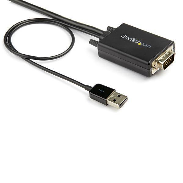 Rca Informatique - image du produit : 2M (6FT.) VGA TO HDMI ADAPTER - USB AUDIO - 1080P RESOLUTION