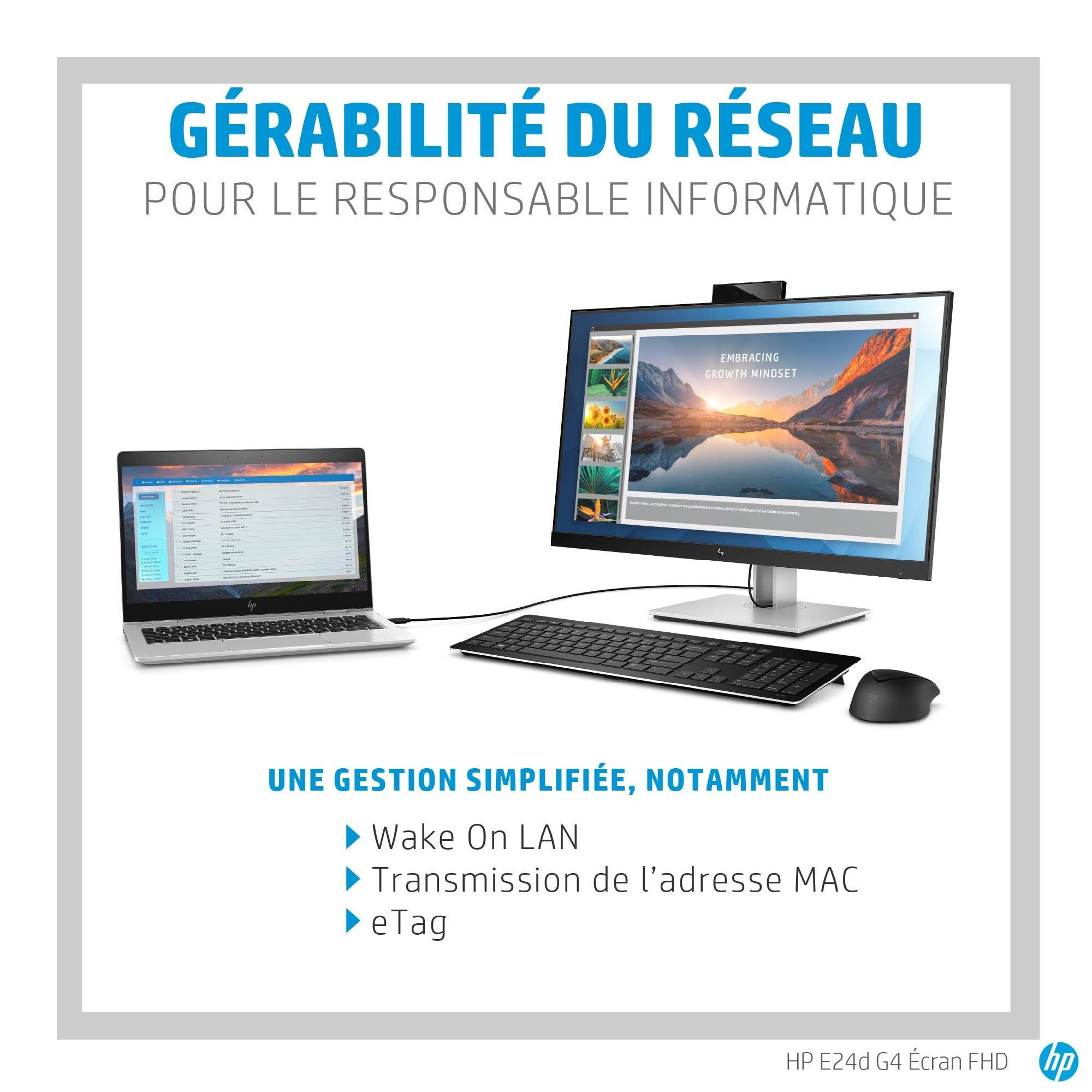 Rca Informatique - image du produit : E24D G4 FHD DOCKING MONITOR EN