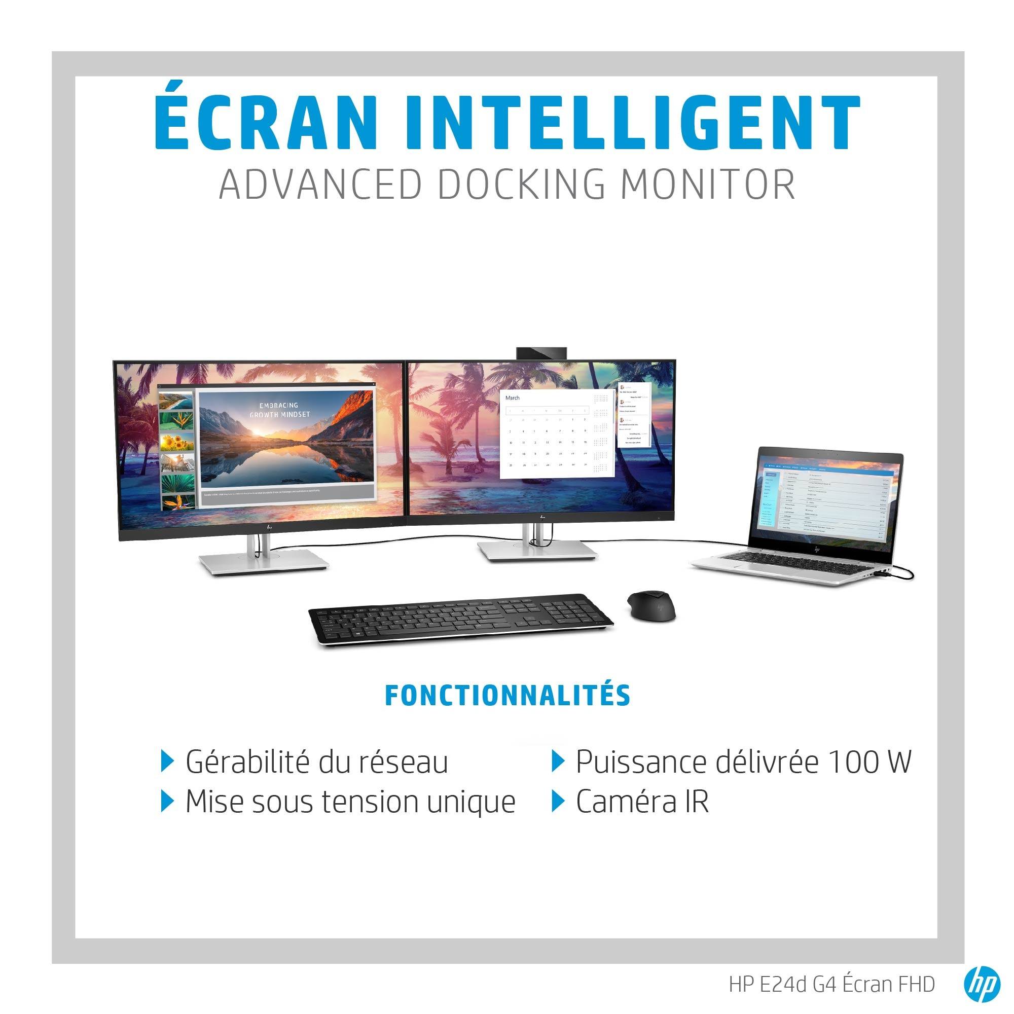 Rca Informatique - image du produit : E24D G4 FHD DOCKING MONITOR EN