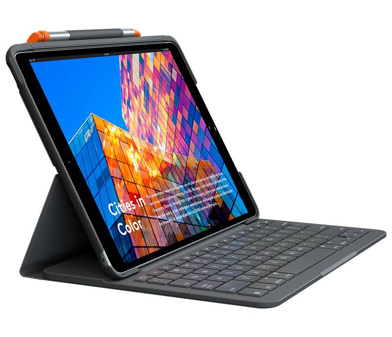 Rca Informatique - Image du produit : SLIM FOLIO IPAD AIR (3RD GEN) GRAPHITE FRA CENTRAL