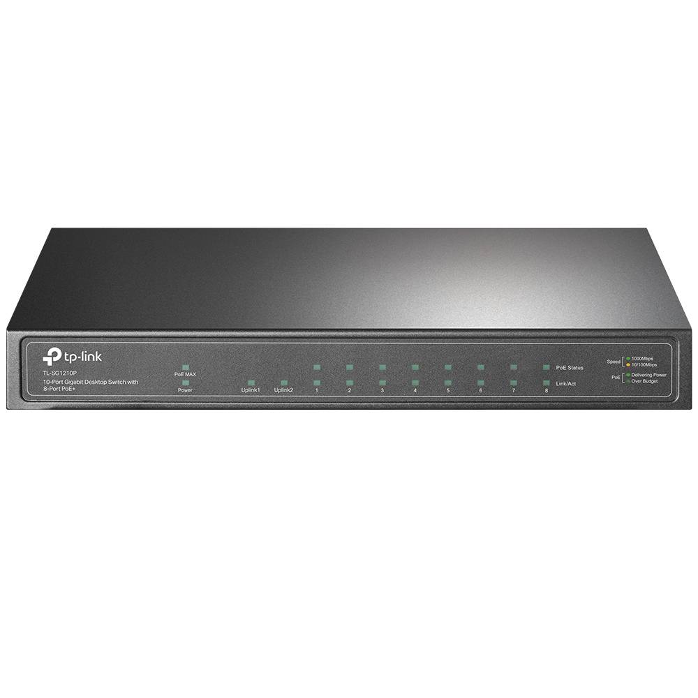 Rca Informatique - Image du produit : 10-PORT 1G POE+ SWITCH 63W POE POWER STEEL CASE